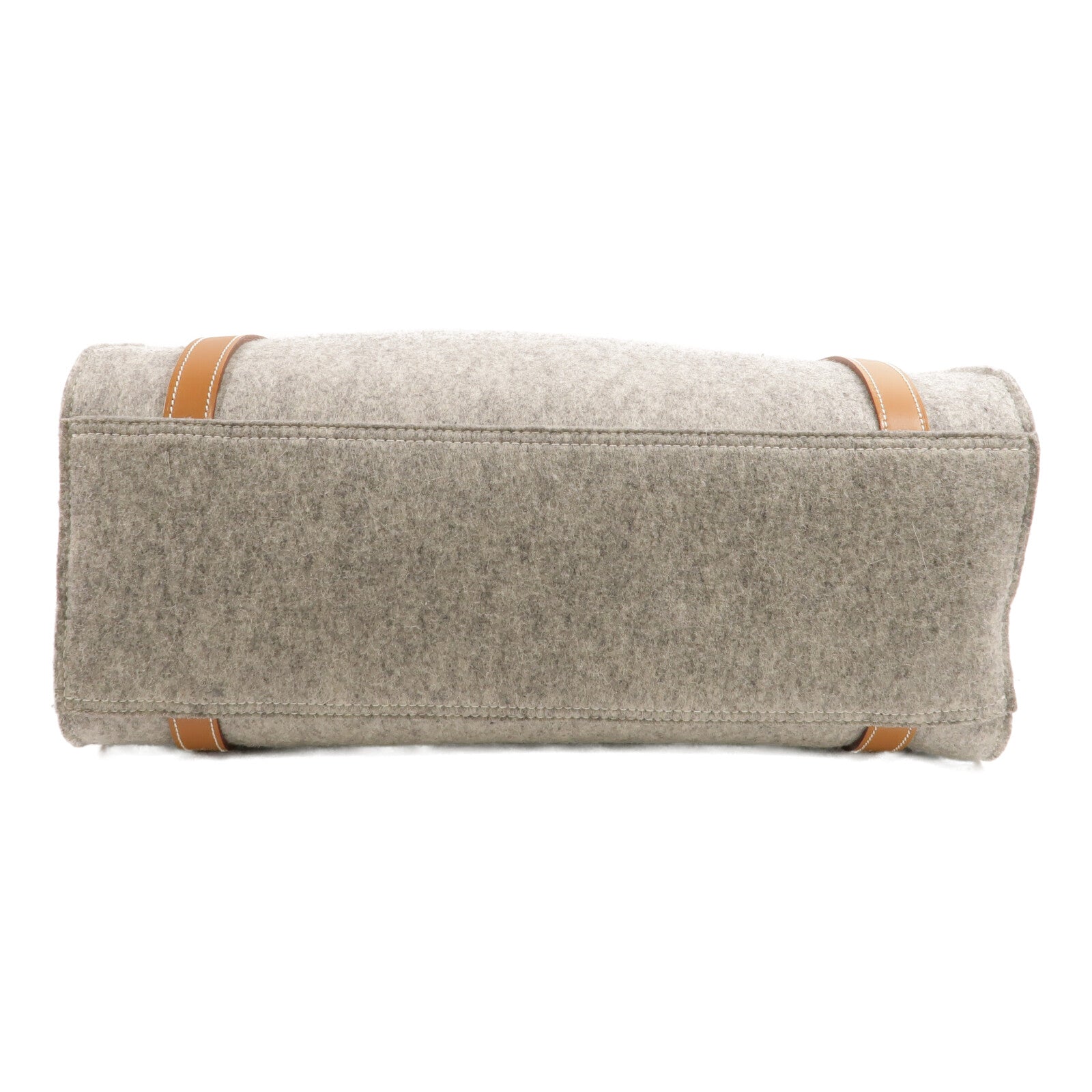 HERMES Felt Cavallicot Tote Bag手挽肩背兩用袋Gris Clair