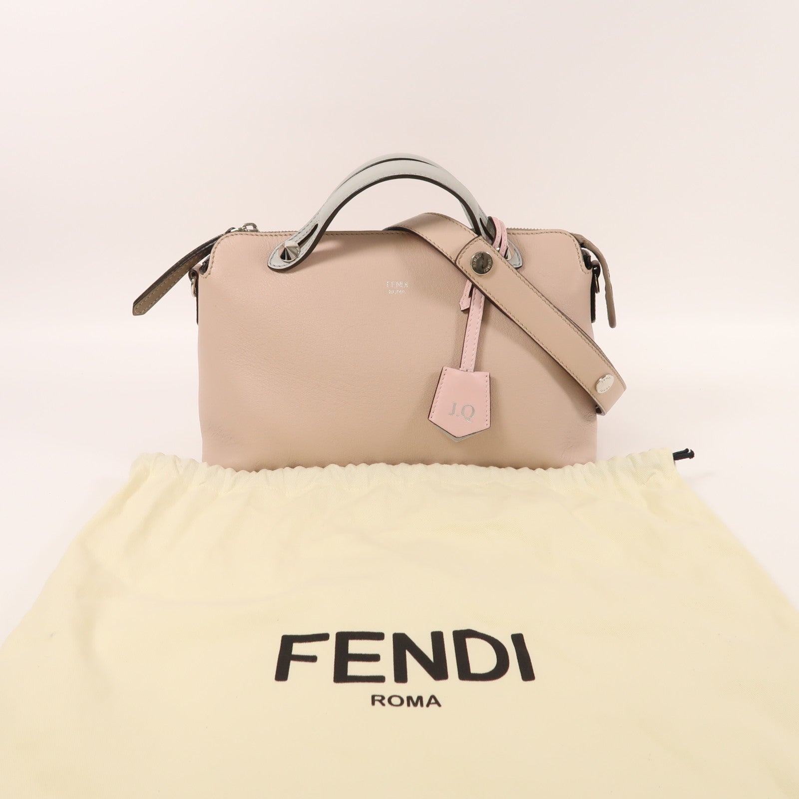 FENDI 牛皮皮革By The Way銀扣手挽肩背兩用袋