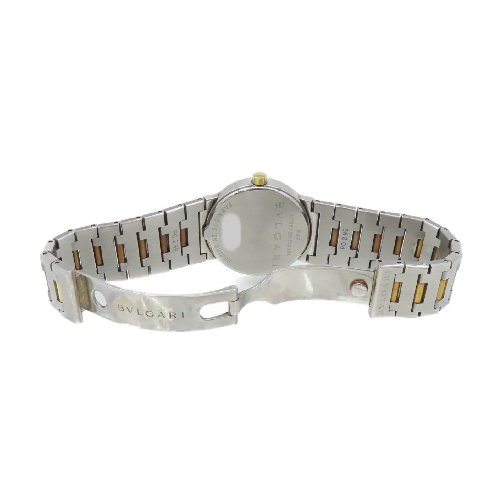 BVLGARI 【激減優惠】Bvlgari Watch 18K黃金/不鏽鋼石英機芯手錶黑色/銀色/金色