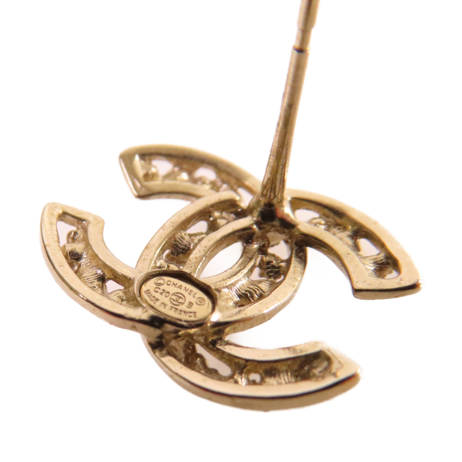 CHANEL 金屬CC Earrings耳環彩色/金色