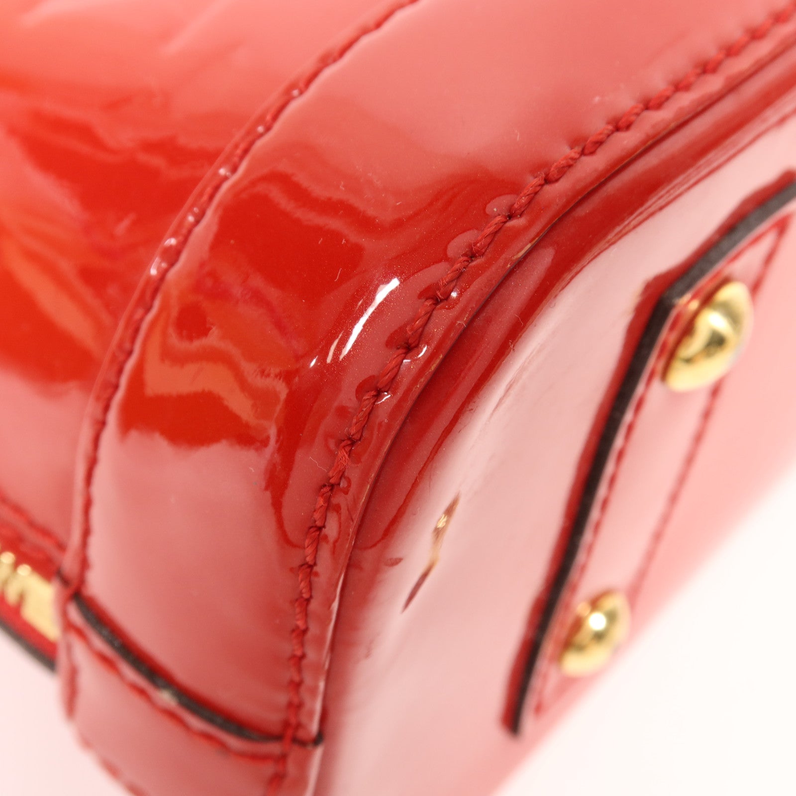 LOUIS VUITTON Monogram Vernis Alma BB金扣手挽肩背兩用袋