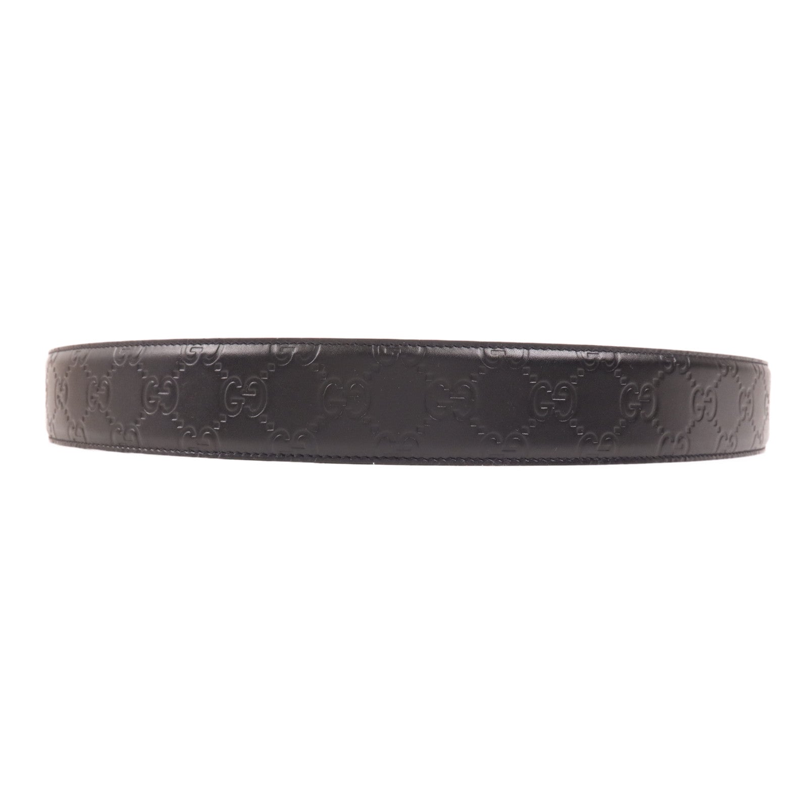 GUCCI 【激減優惠】牛皮皮革Belt銀扣皮帶