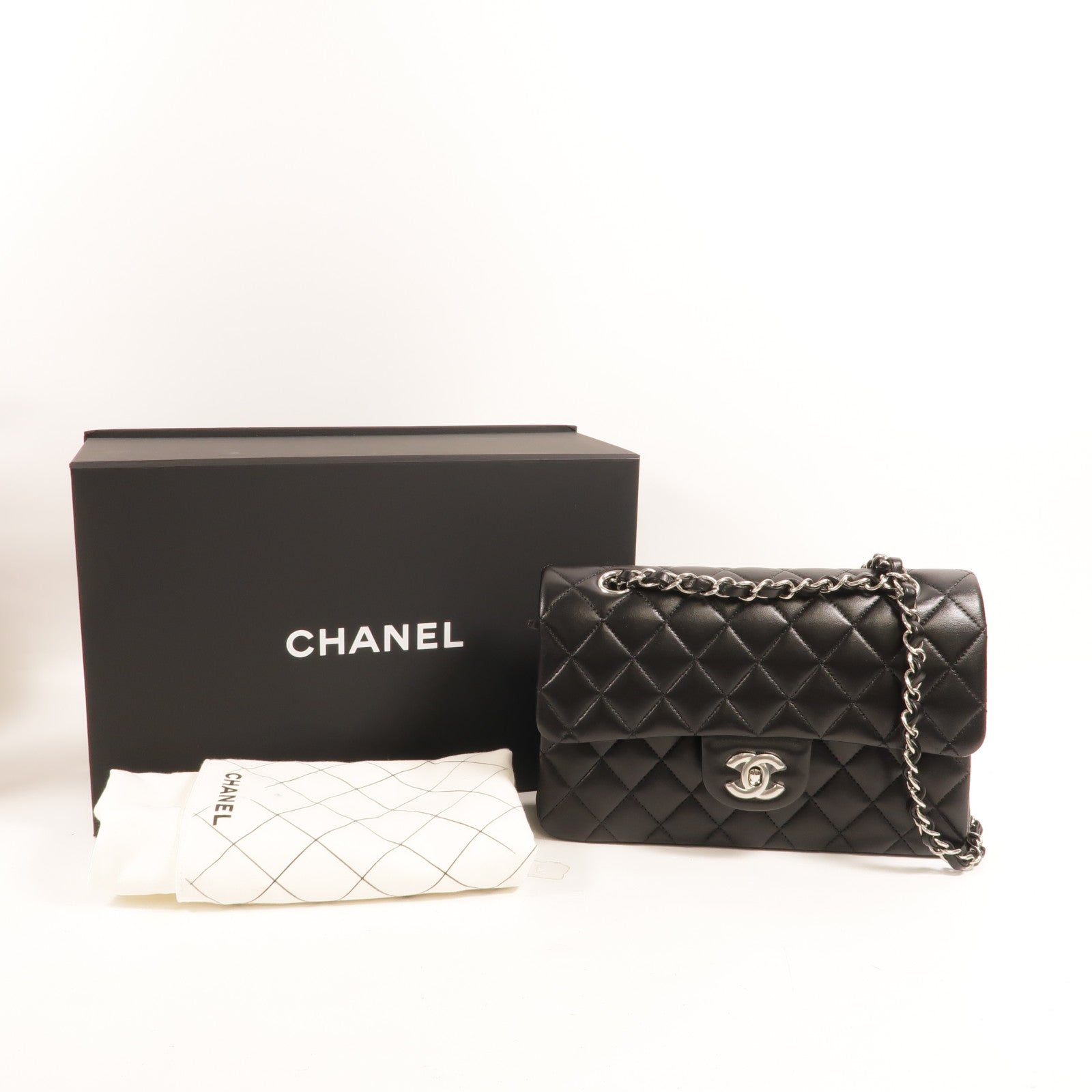 CHANEL 羊皮皮革Classic 23鏈帶肩背袋