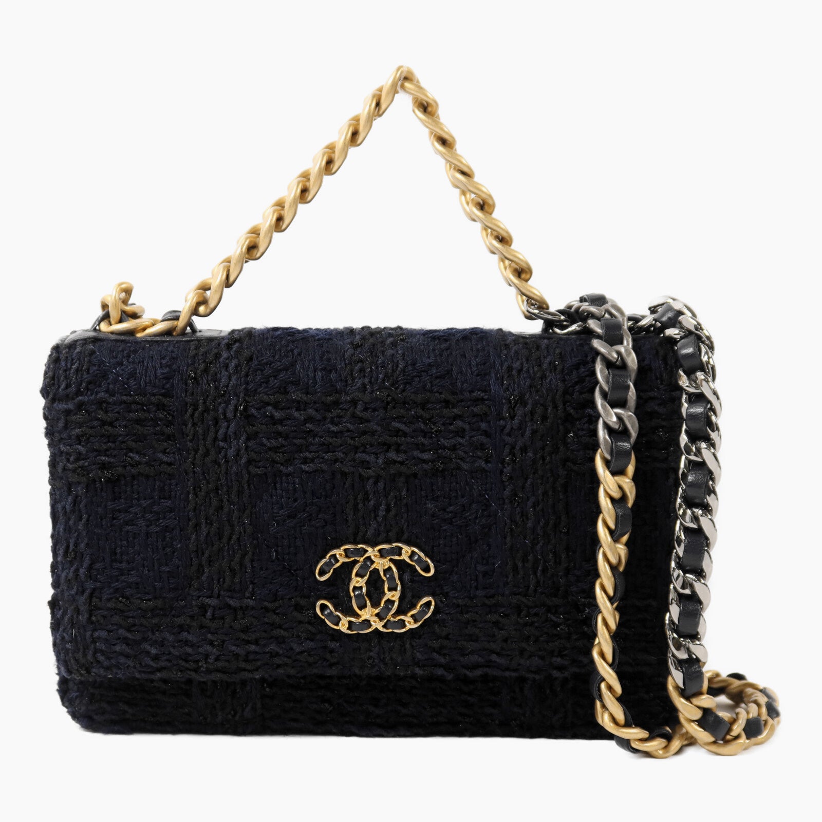 CHANEL Tweed Wallet On Chain手挽肩背兩用袋