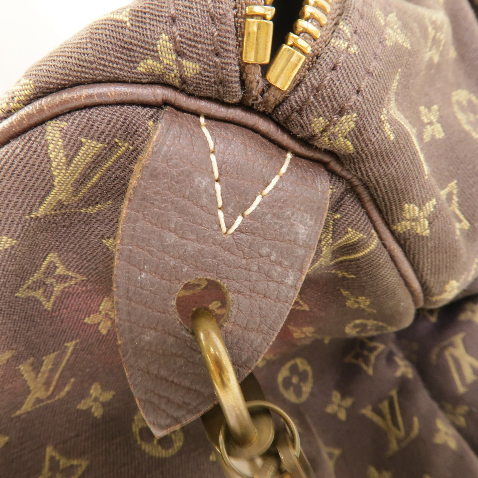 LOUIS VUITTON Monogram Mini Lin Speedy 30金扣手挽袋
