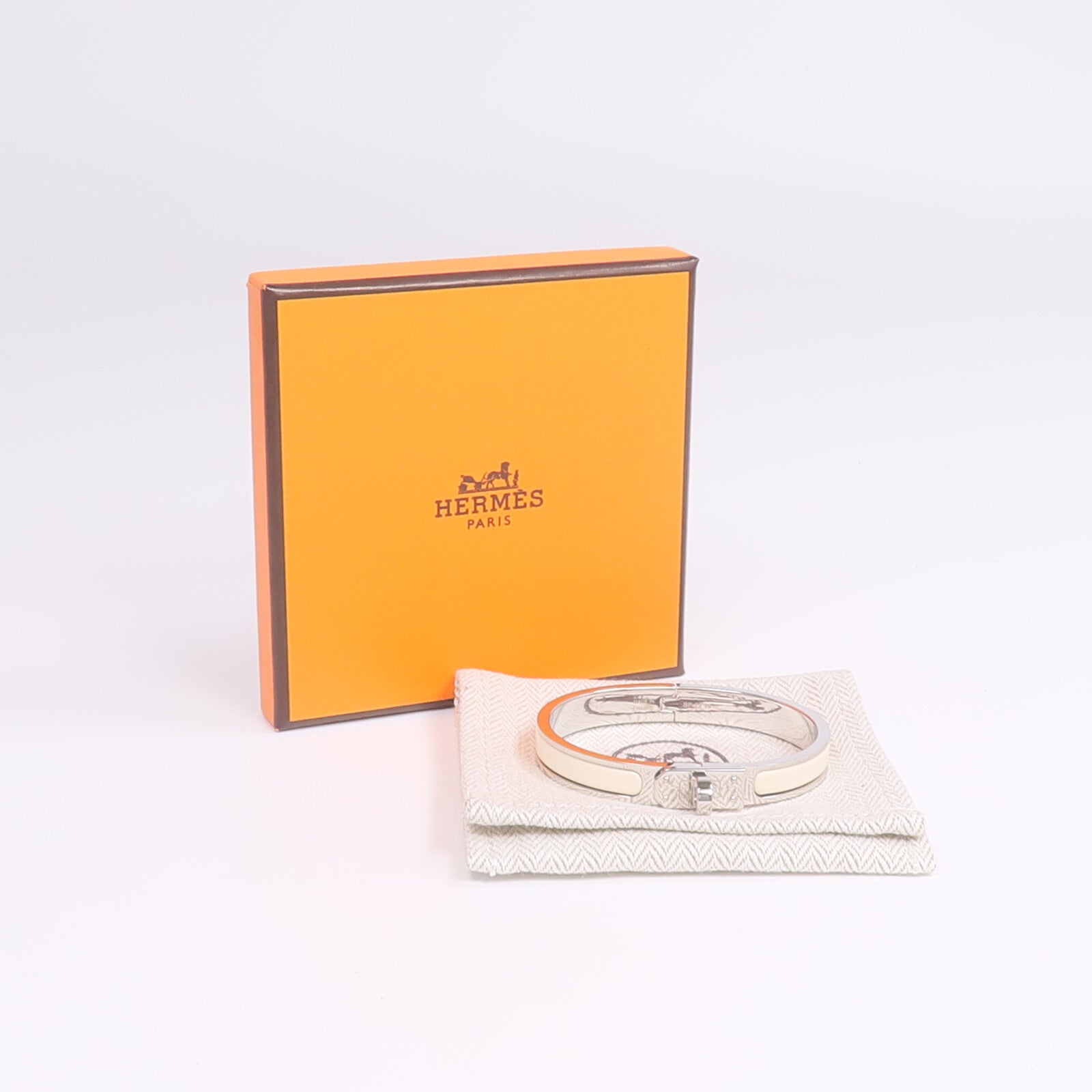 HERMES 金屬/琺瑯Mini Clic Kelly手鐲