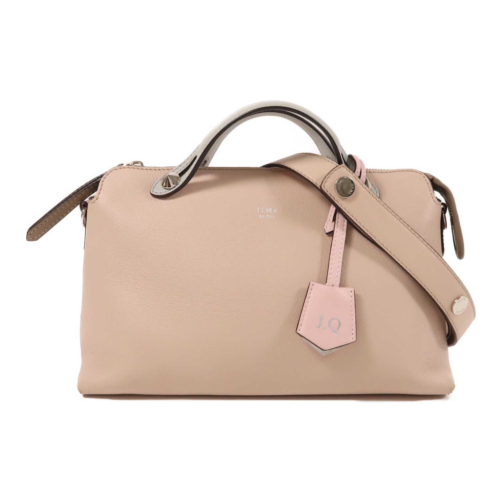 FENDI 牛皮皮革By The Way銀扣手挽肩背兩用袋