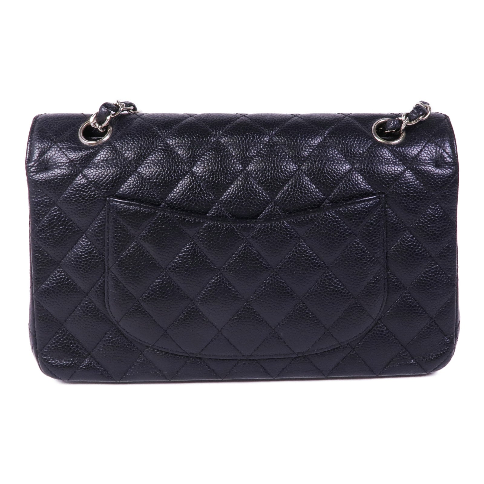 CHANEL 牛皮皮革Classic 25銀扣鏈帶肩背袋