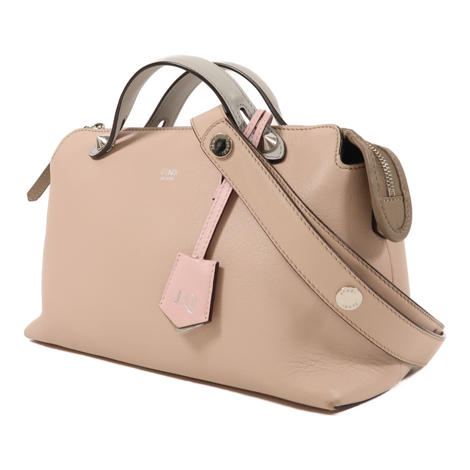 FENDI 牛皮皮革By The Way銀扣手挽肩背兩用袋