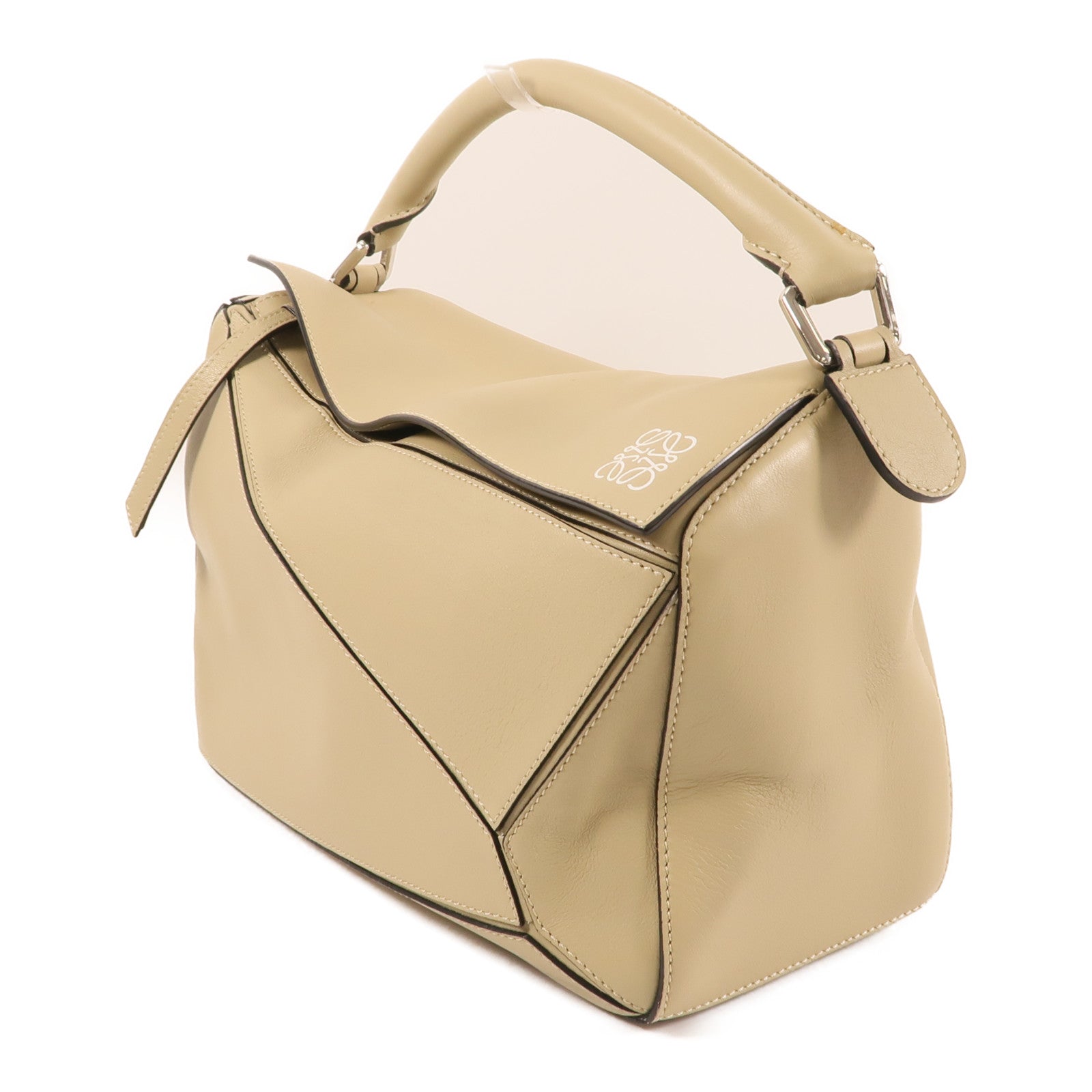 LOEWE 牛皮皮革Puzzle金扣手挽肩背兩用袋