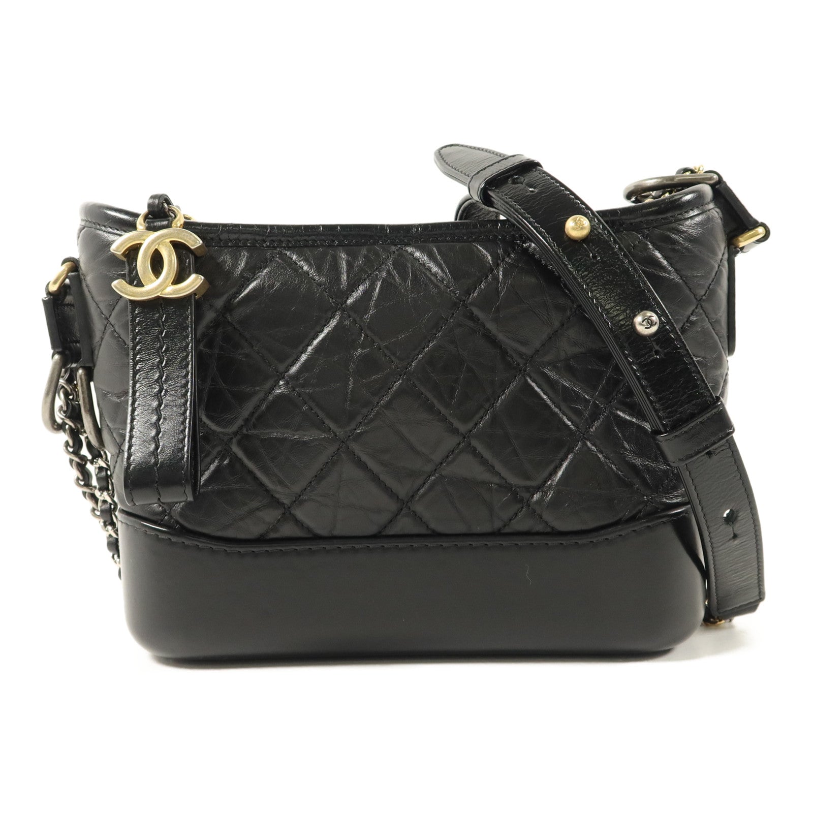 CHANEL 牛皮皮革Gabrielle Small鏈帶肩背袋