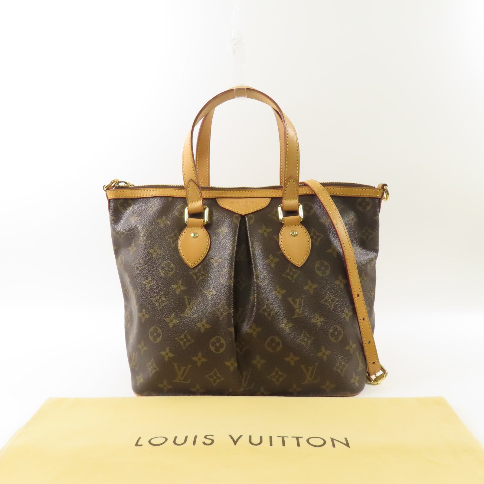 LOUIS VUITTON Monogram Palermo PM金扣手挽肩背兩用袋