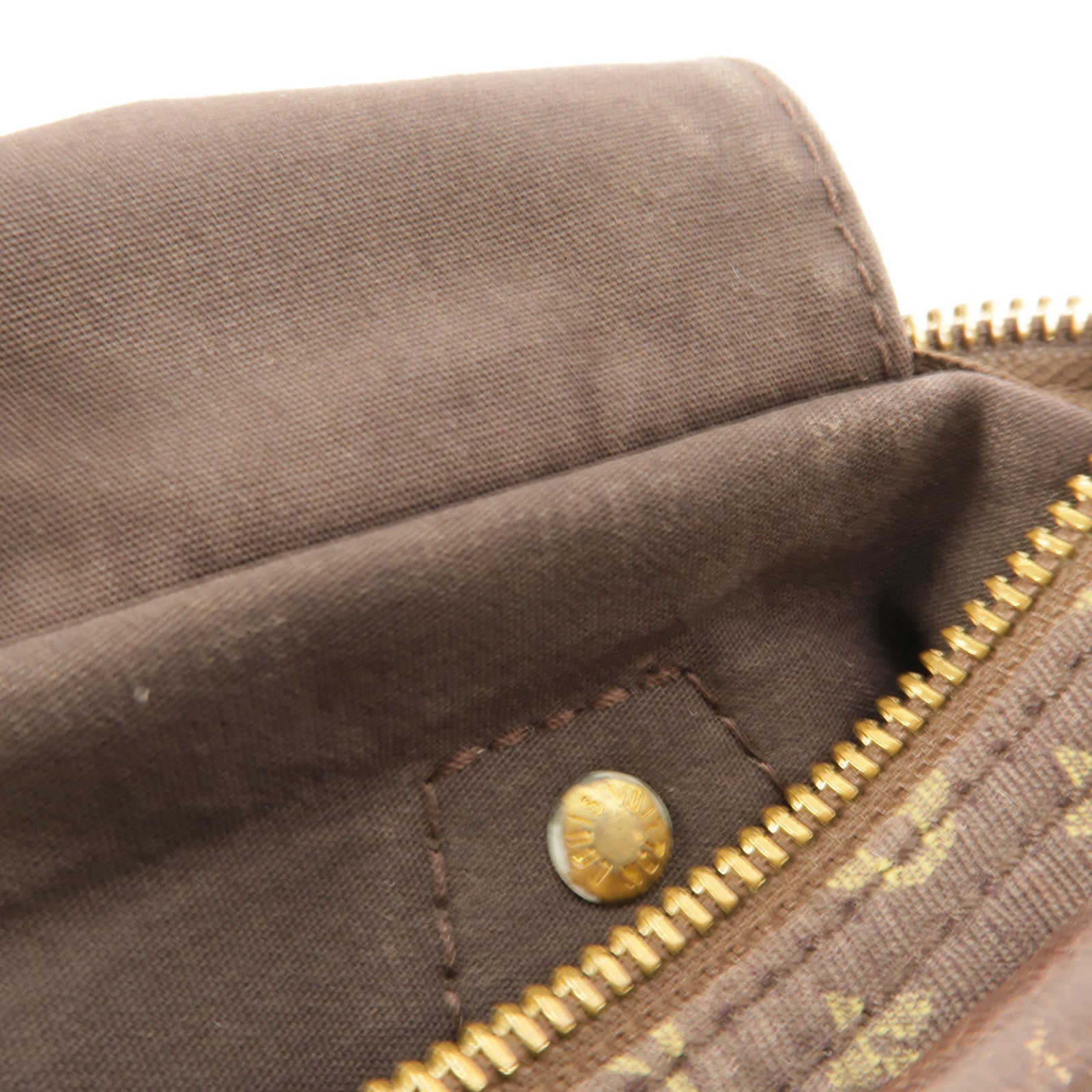 LOUIS VUITTON Monogram Mini Lin Speedy 30金扣手挽袋
