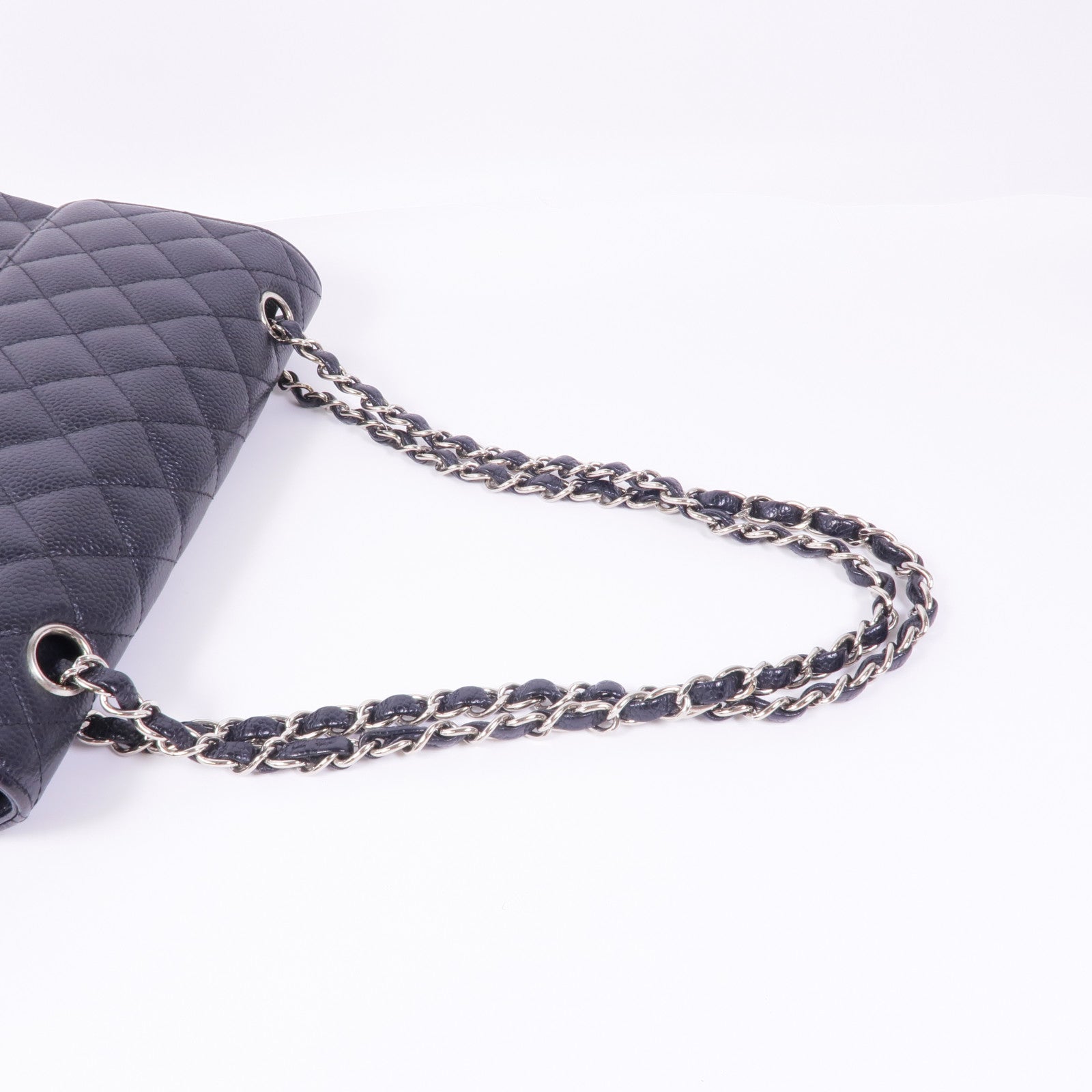 CHANEL 牛皮皮革Classic 25銀扣鏈帶肩背袋