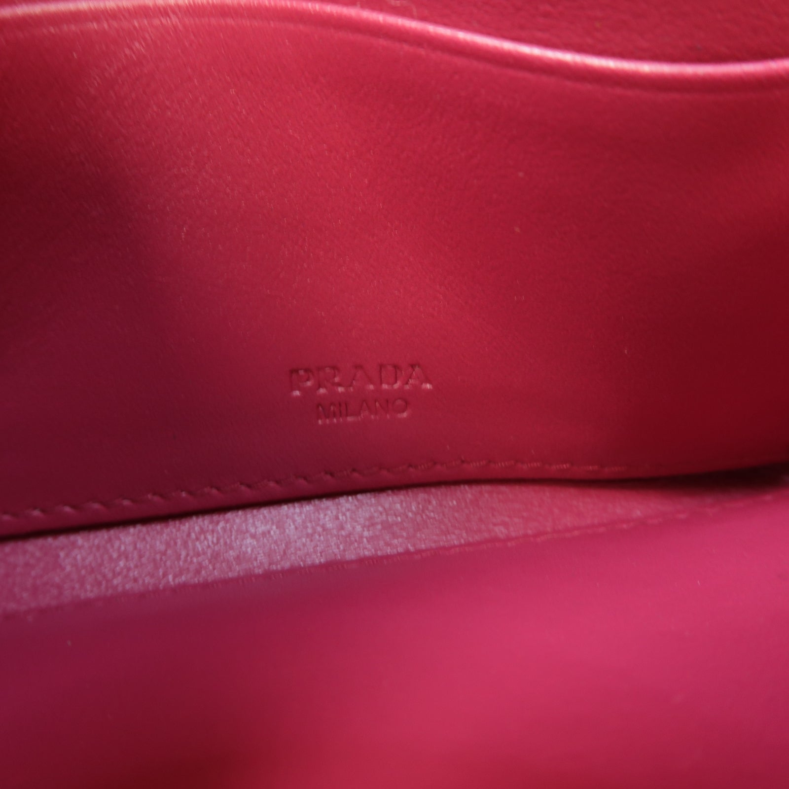 PRADA 【激減優惠】尼龍Shoulder Bag金扣肩背袋粉紅色