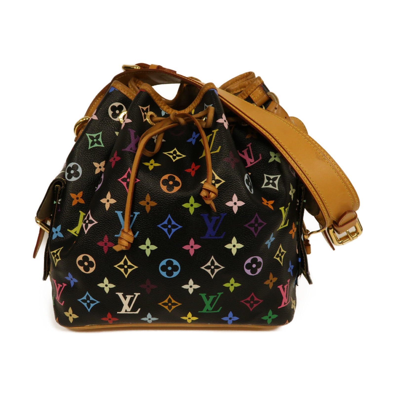 LOUIS VUITTON 【激減優惠】Monogram Multicolore Noe Shoulder Bag金扣肩背袋黑色/彩色