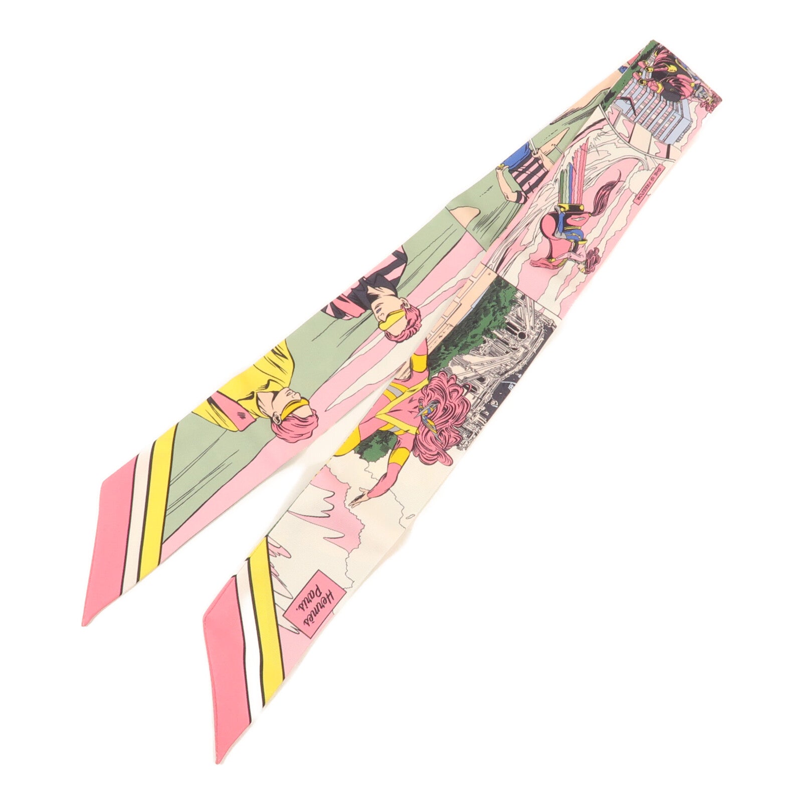 HERMES 絲質Twilly絲巾