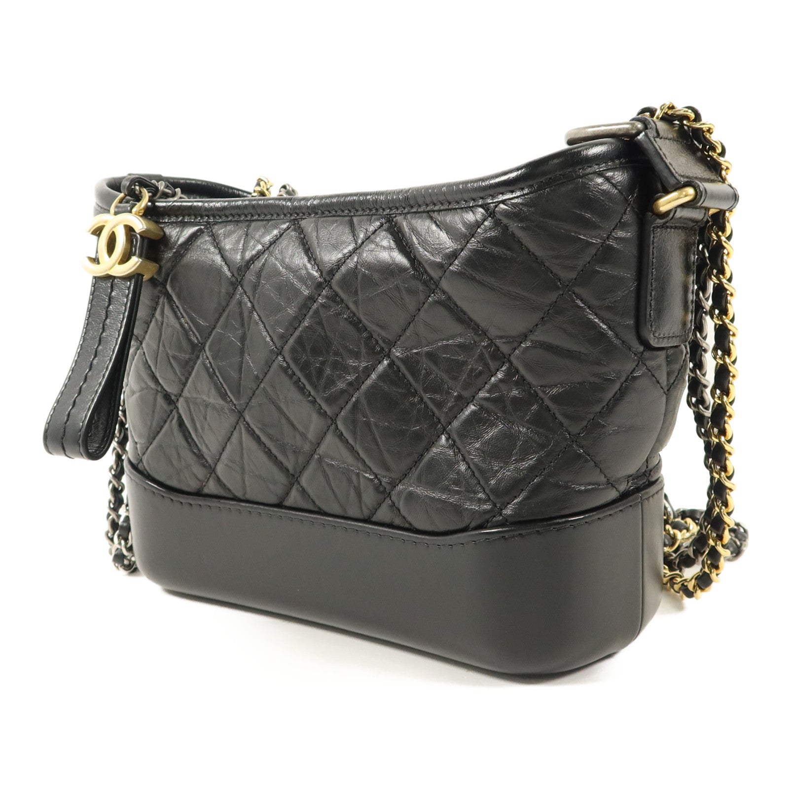 CHANEL 牛皮皮革Gabrielle Small鏈帶肩背袋