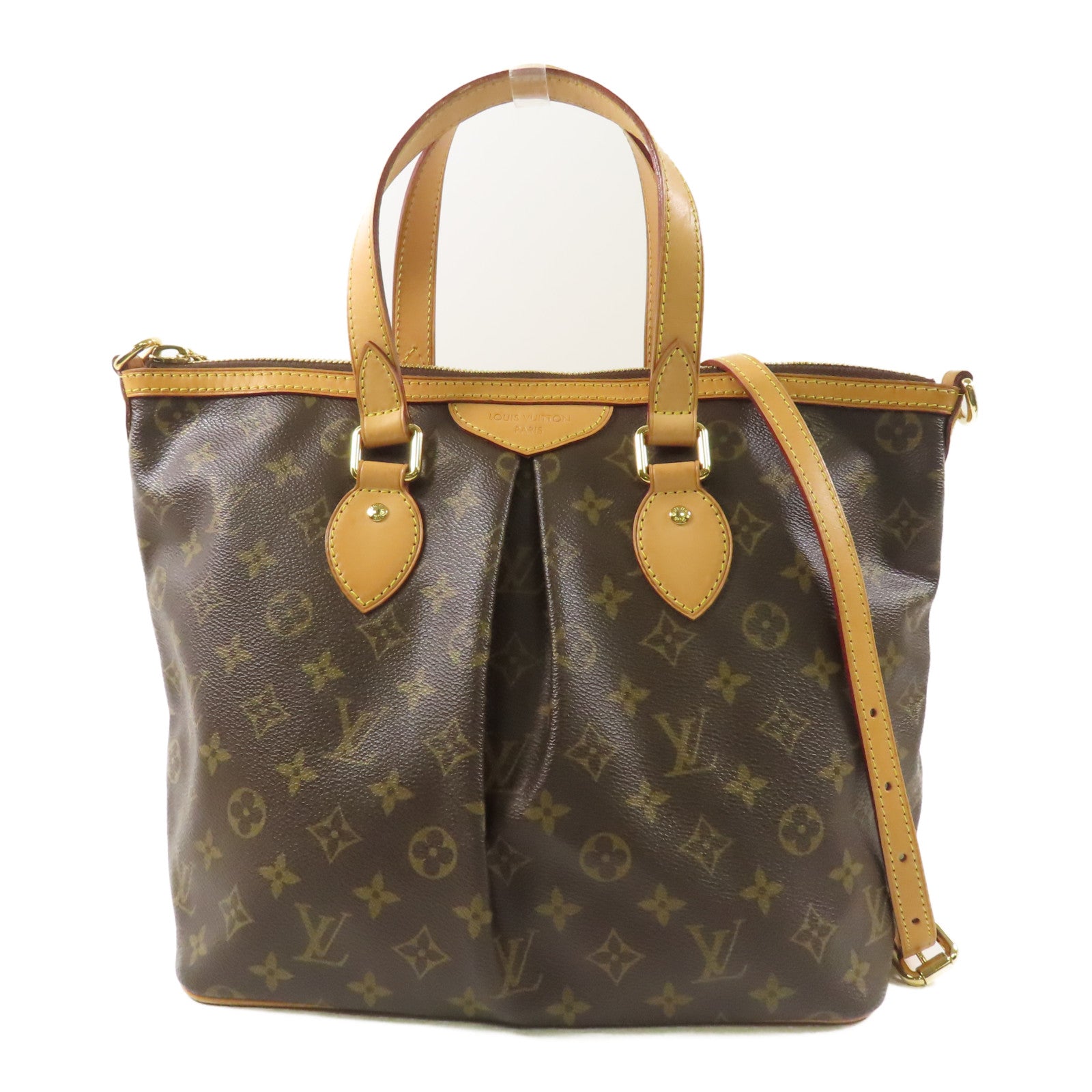 LOUIS VUITTON Monogram Palermo PM金扣手挽肩背兩用袋