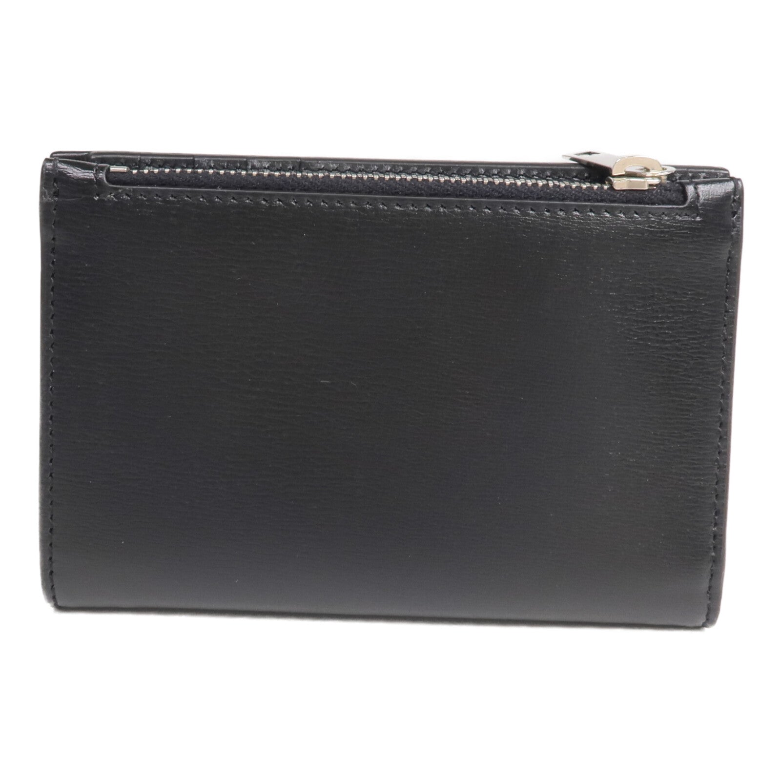 SAINT LAURENT 牛皮皮革Bi-fold Wallet銀扣錢包
