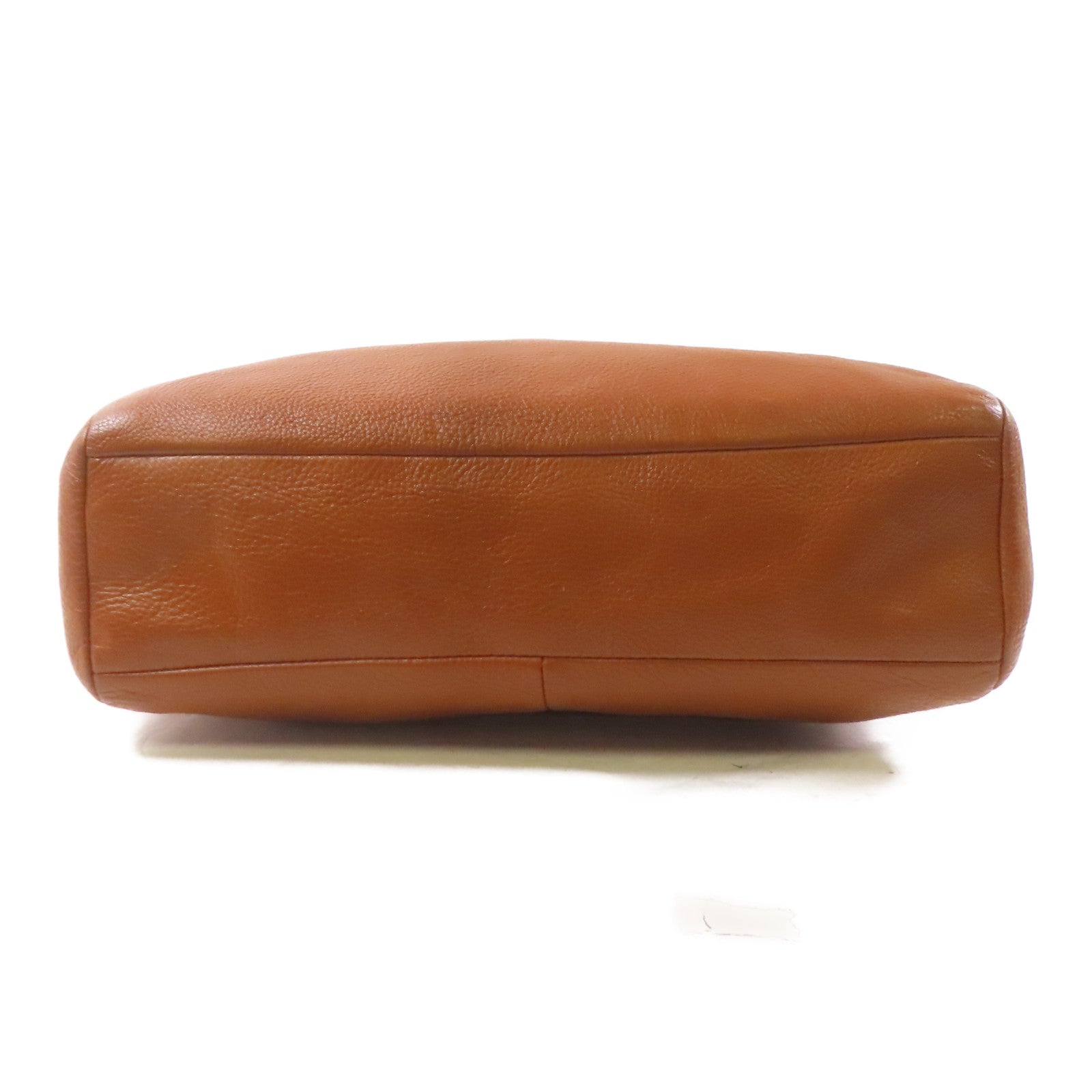 COACH 牛皮皮革Shoulder Bag金扣肩背袋棕色