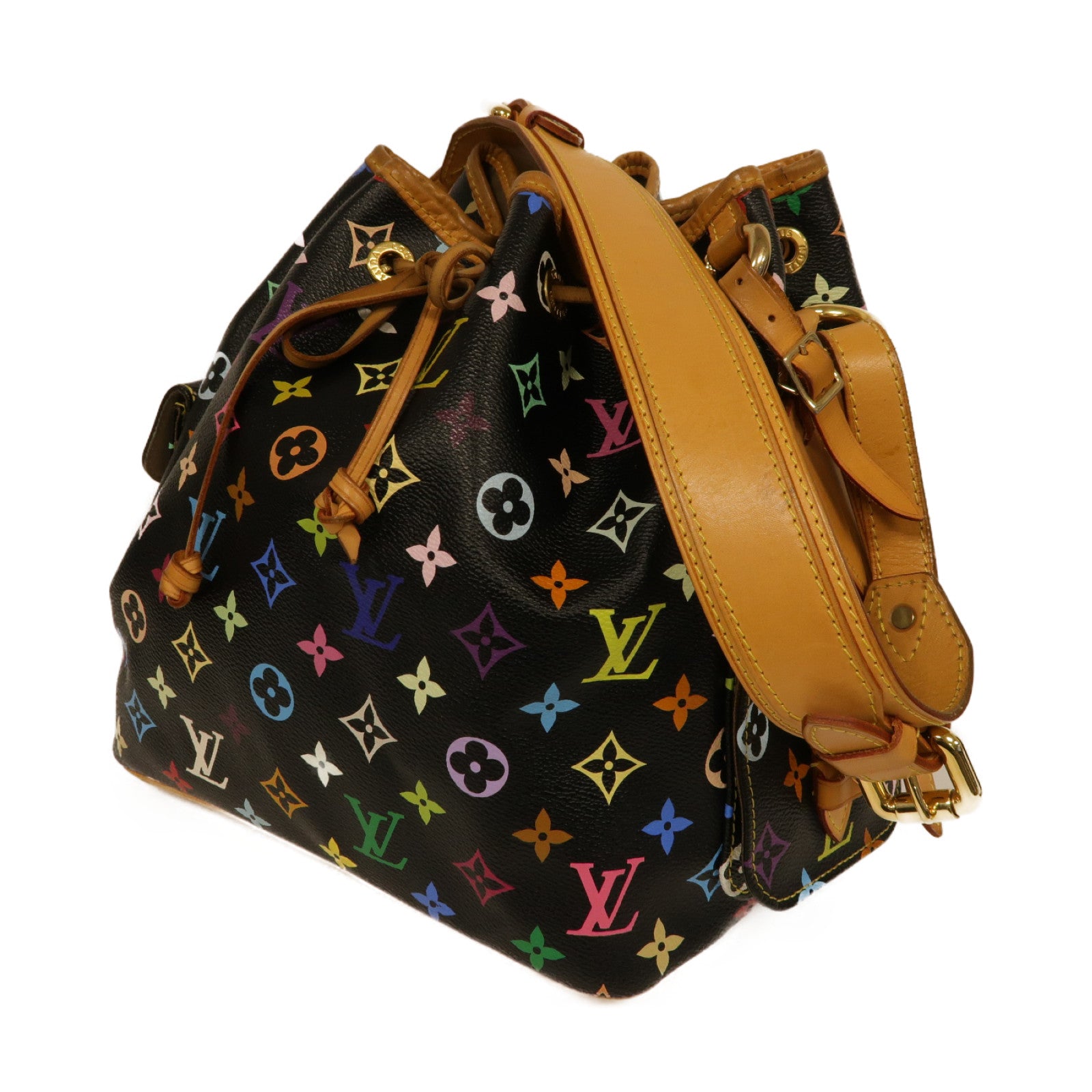 LOUIS VUITTON 【激減優惠】Monogram Multicolore Noe Shoulder Bag金扣肩背袋黑色/彩色