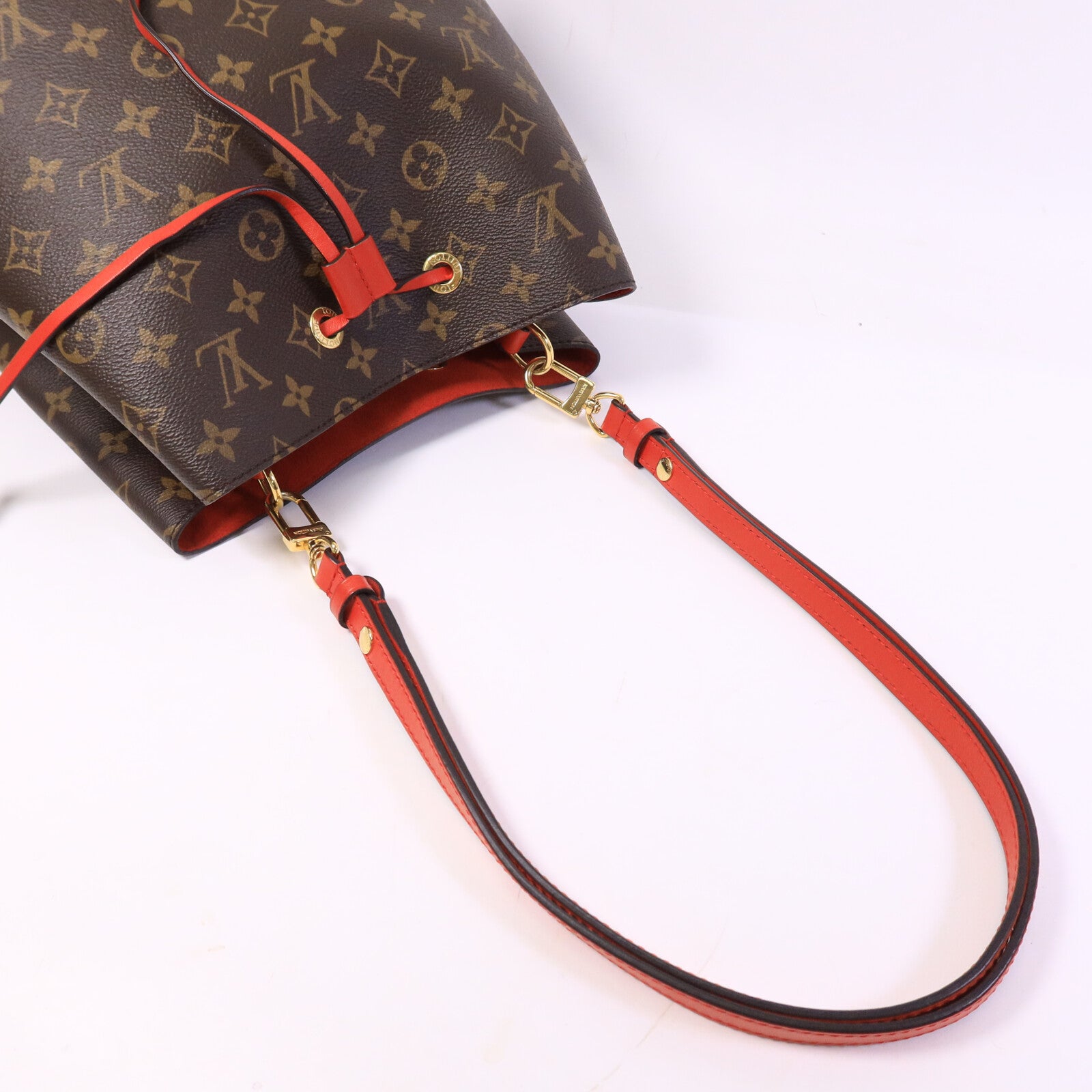 LOUIS VUITTON Monogram NeoNoe MM肩背袋Coquelicot