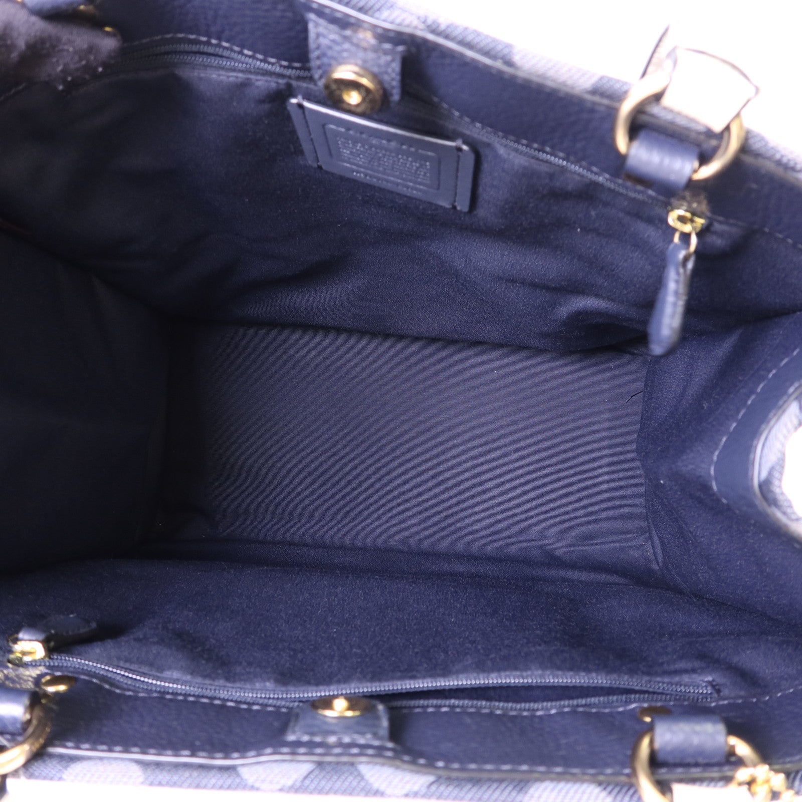 COACH 帆布Dempsey Tote Bag金扣手挽袋