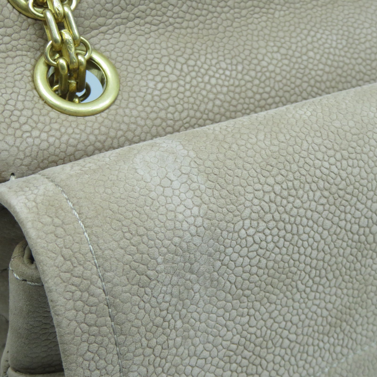 CHANEL 【激減優惠】菱格麂皮皮革2.55 Chain Shoulder Bag金扣鏈帶肩背袋啡色