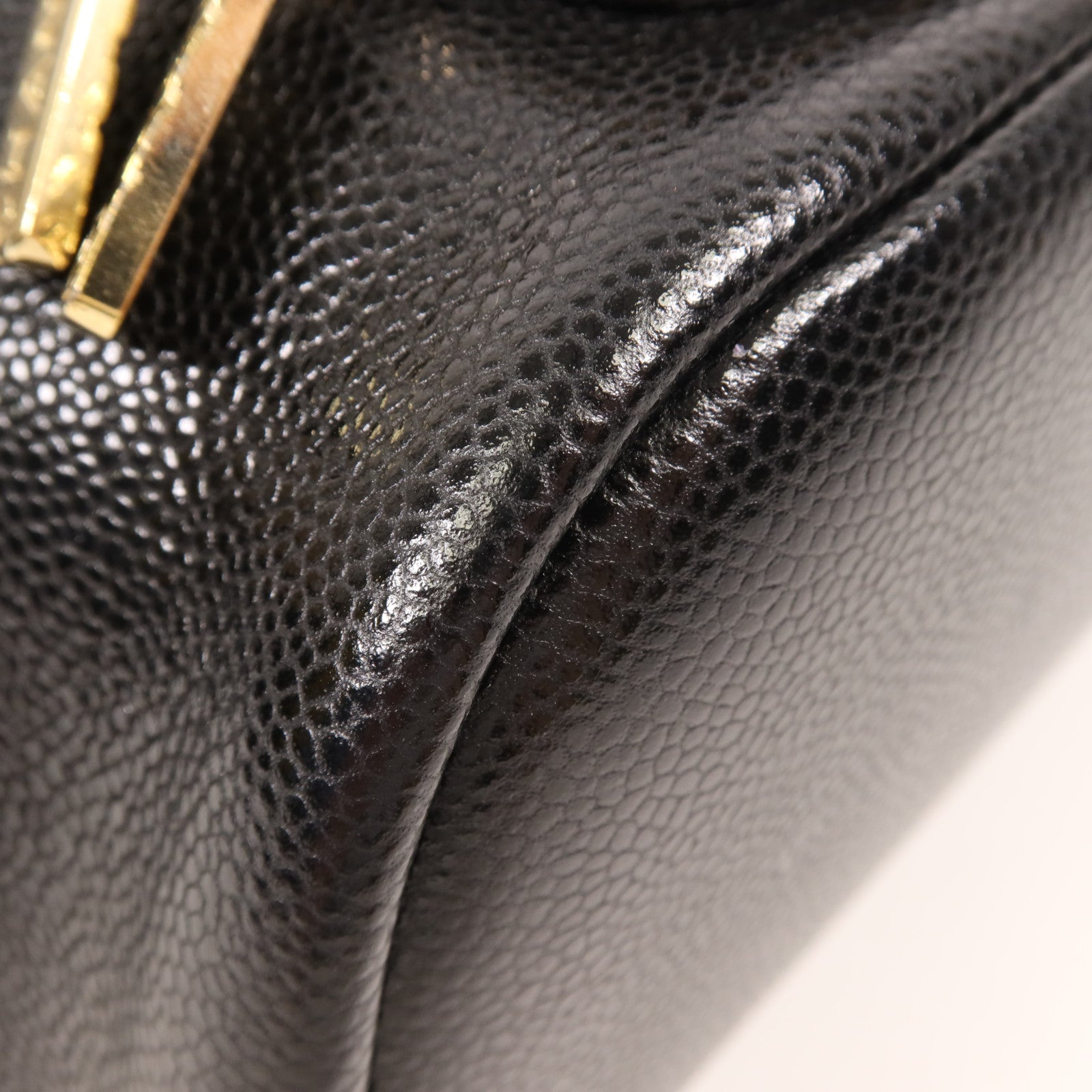 CHANEL 【激減優惠】牛皮皮革Bucket Bag金扣肩背袋