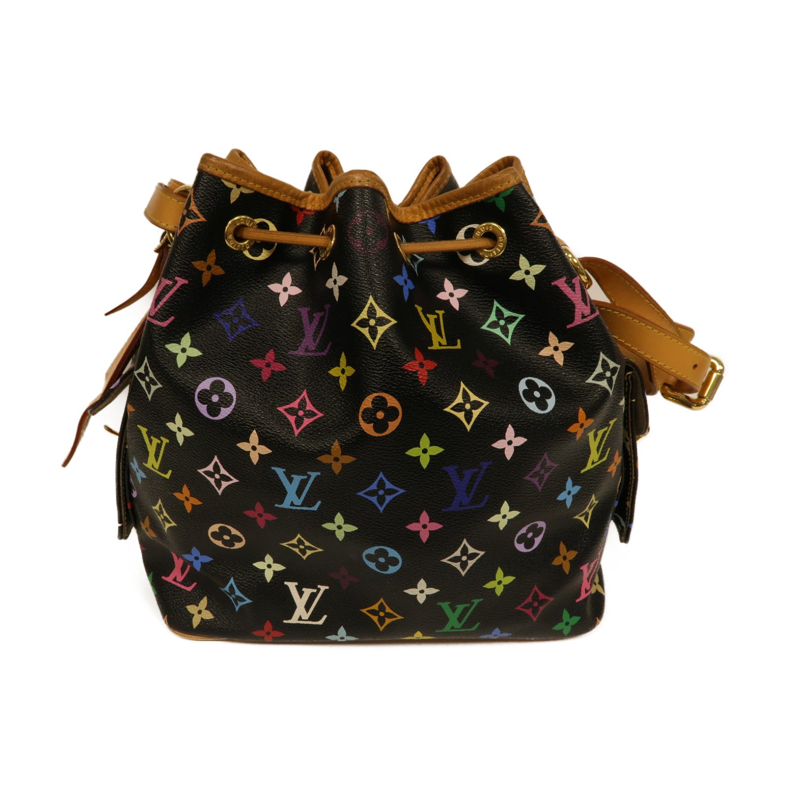 LOUIS VUITTON 【激減優惠】Monogram Multicolore Noe Shoulder Bag金扣肩背袋黑色/彩色