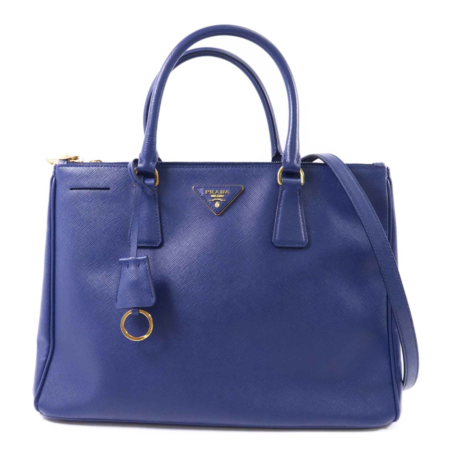 PRADA Saffiano皮革2 Way Shoulder Bag金扣手挽肩背兩用袋