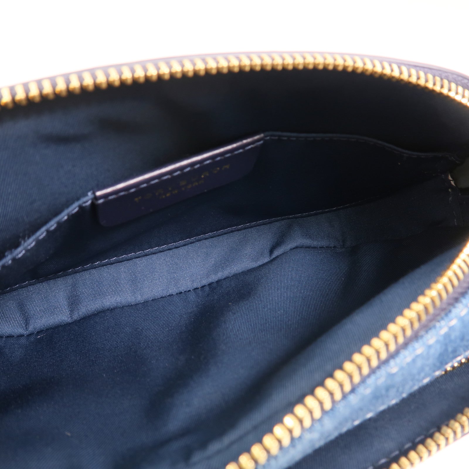 Tory Burch 牛仔布Camera Bag金扣肩背袋