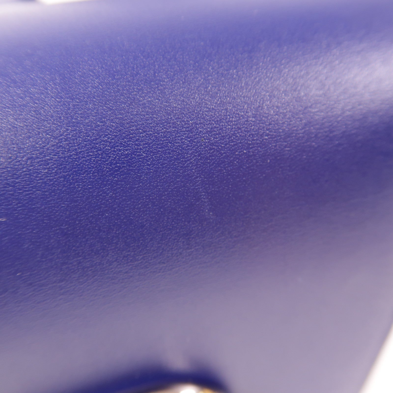 HERMES PHW Della Cavalleria Mini Shoulder Bag Tadelakt Leather Bleu Saphir 