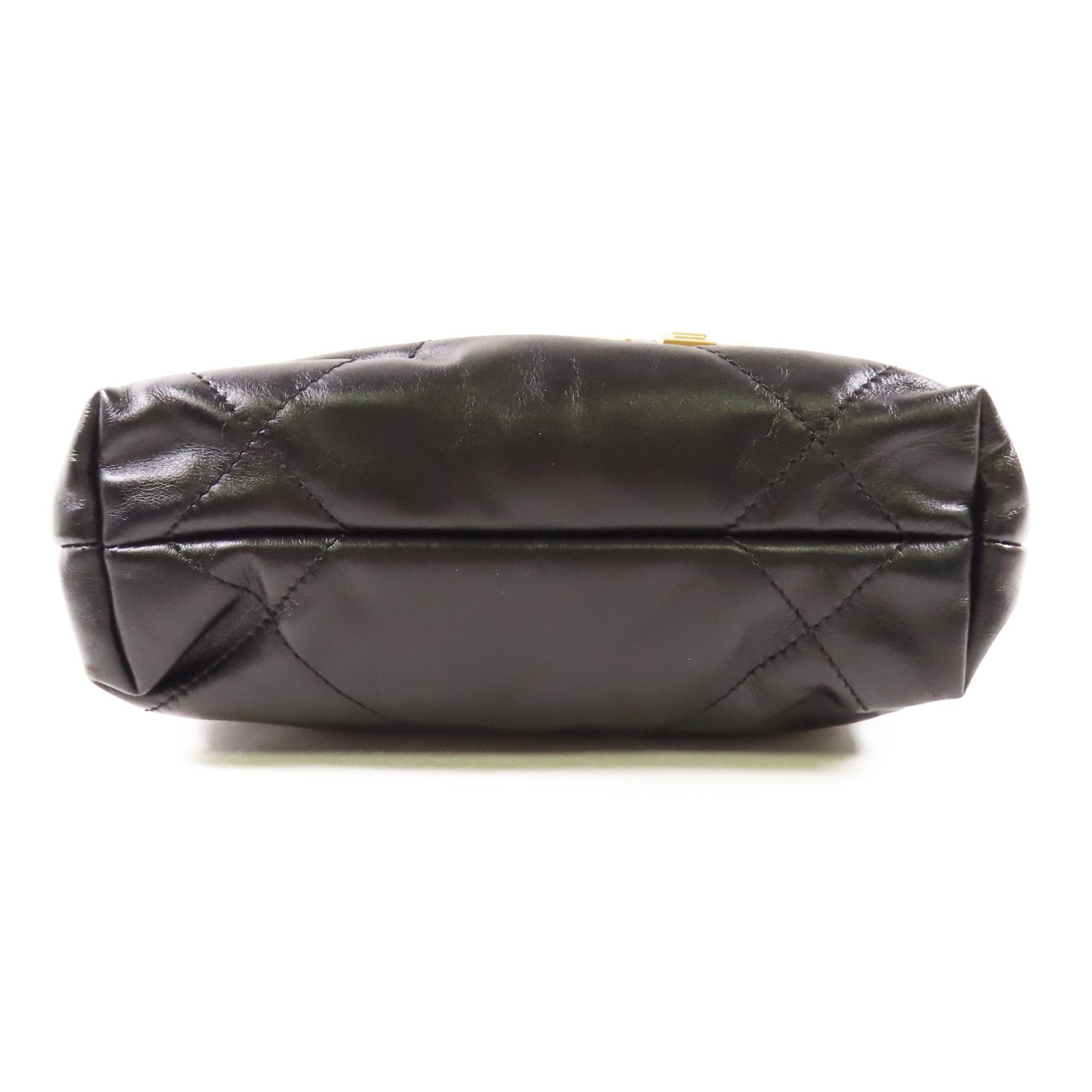 CHANEL 牛皮皮革C22 Mini金扣鏈帶肩背袋