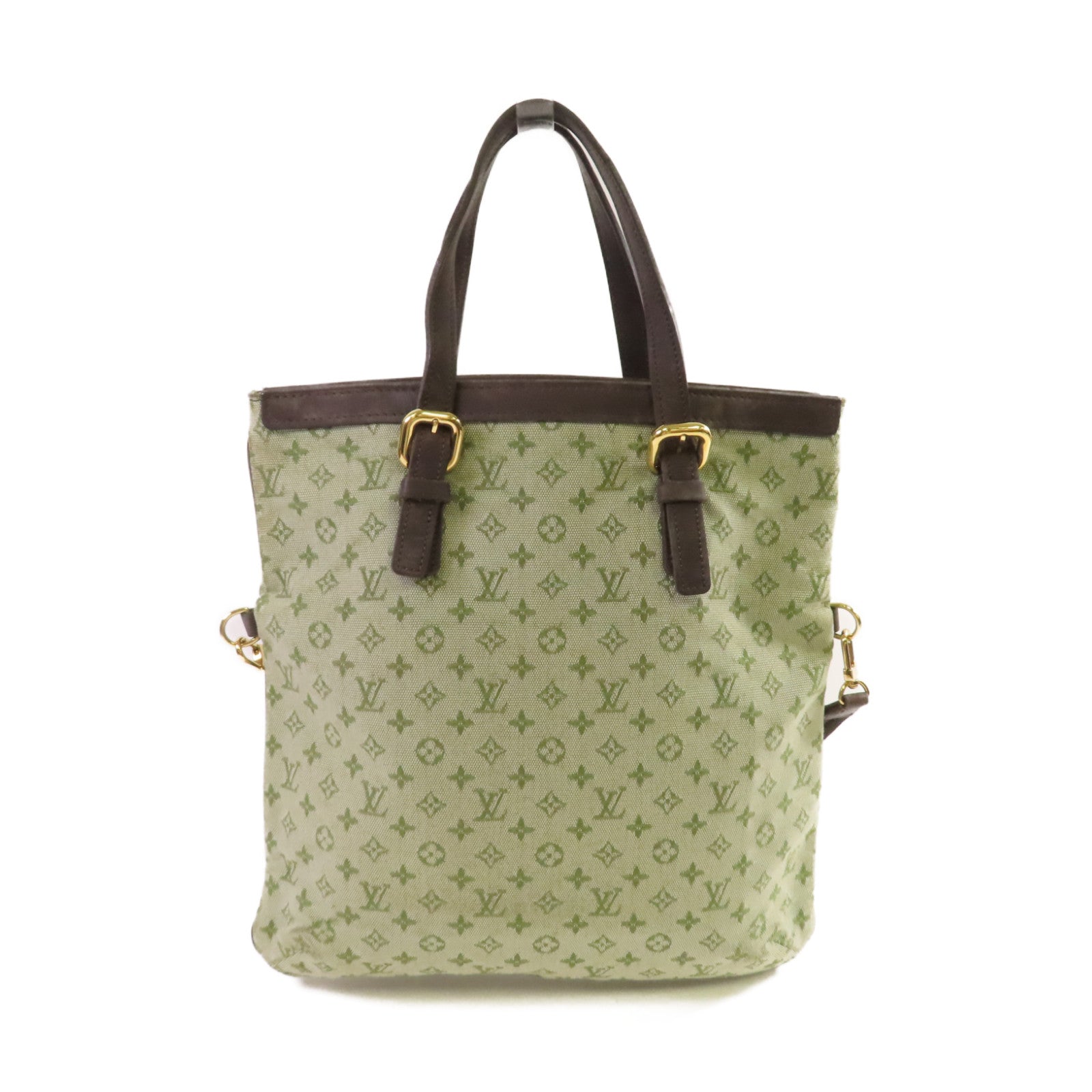 LOUIS VUITTON Monogram Mini Francoise 2Way Shoulder Bag金扣手挽肩背兩用袋綠色