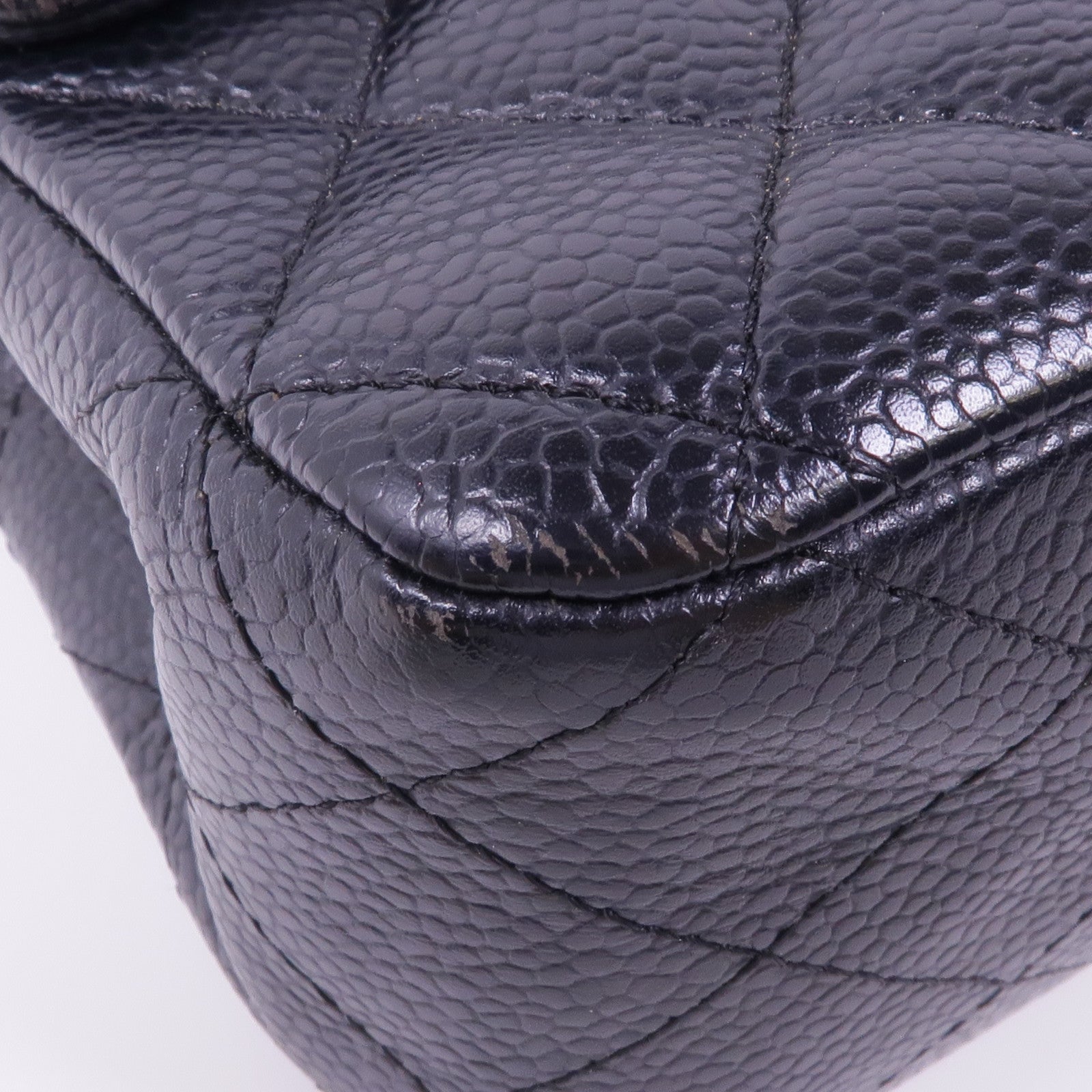 CHANEL 牛皮皮革Classic 25銀扣鏈帶肩背袋