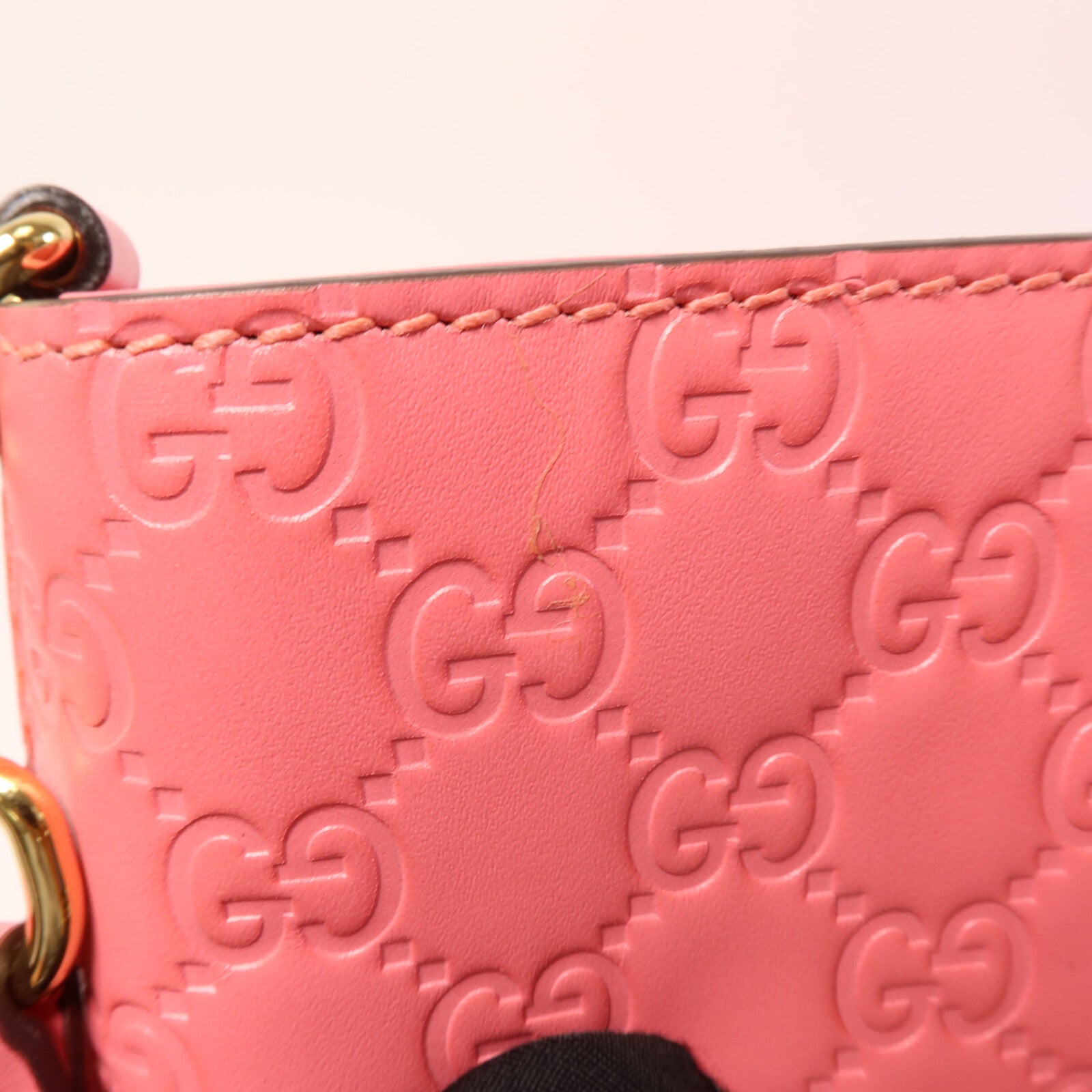 GUCCI 牛皮皮革Guccissima Small Bucket tote手挽肩背兩用袋
