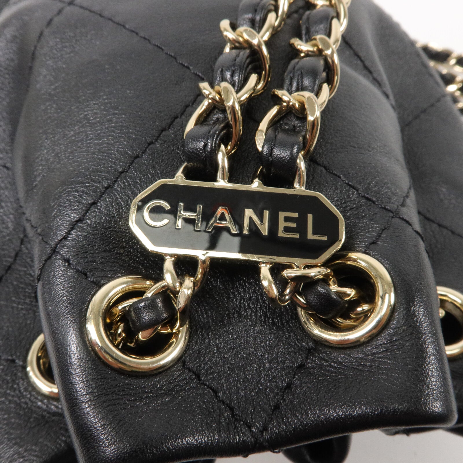 CHANEL 牛皮皮革Bucket Backpack背包