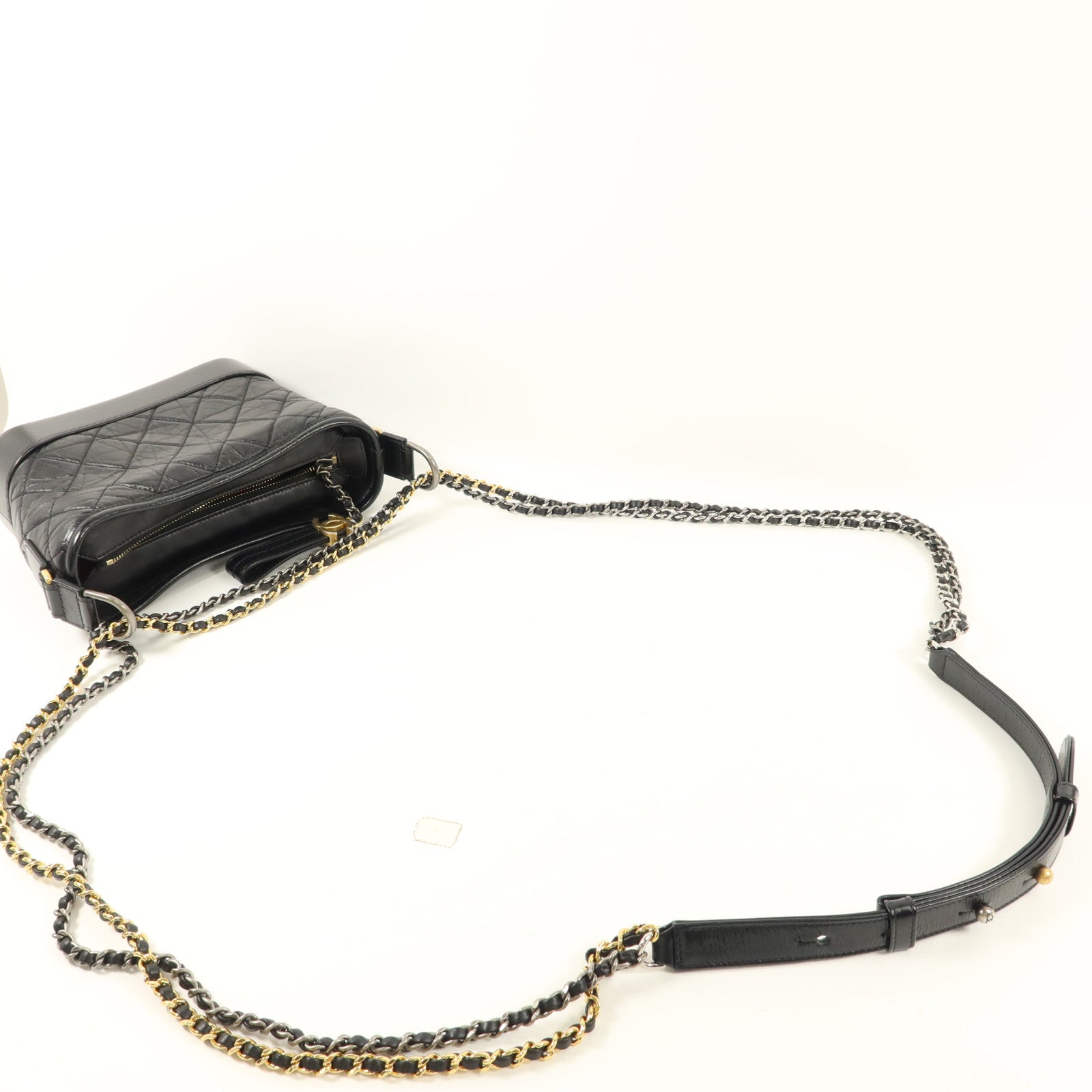 CHANEL 牛皮皮革Gabrielle Small鏈帶肩背袋