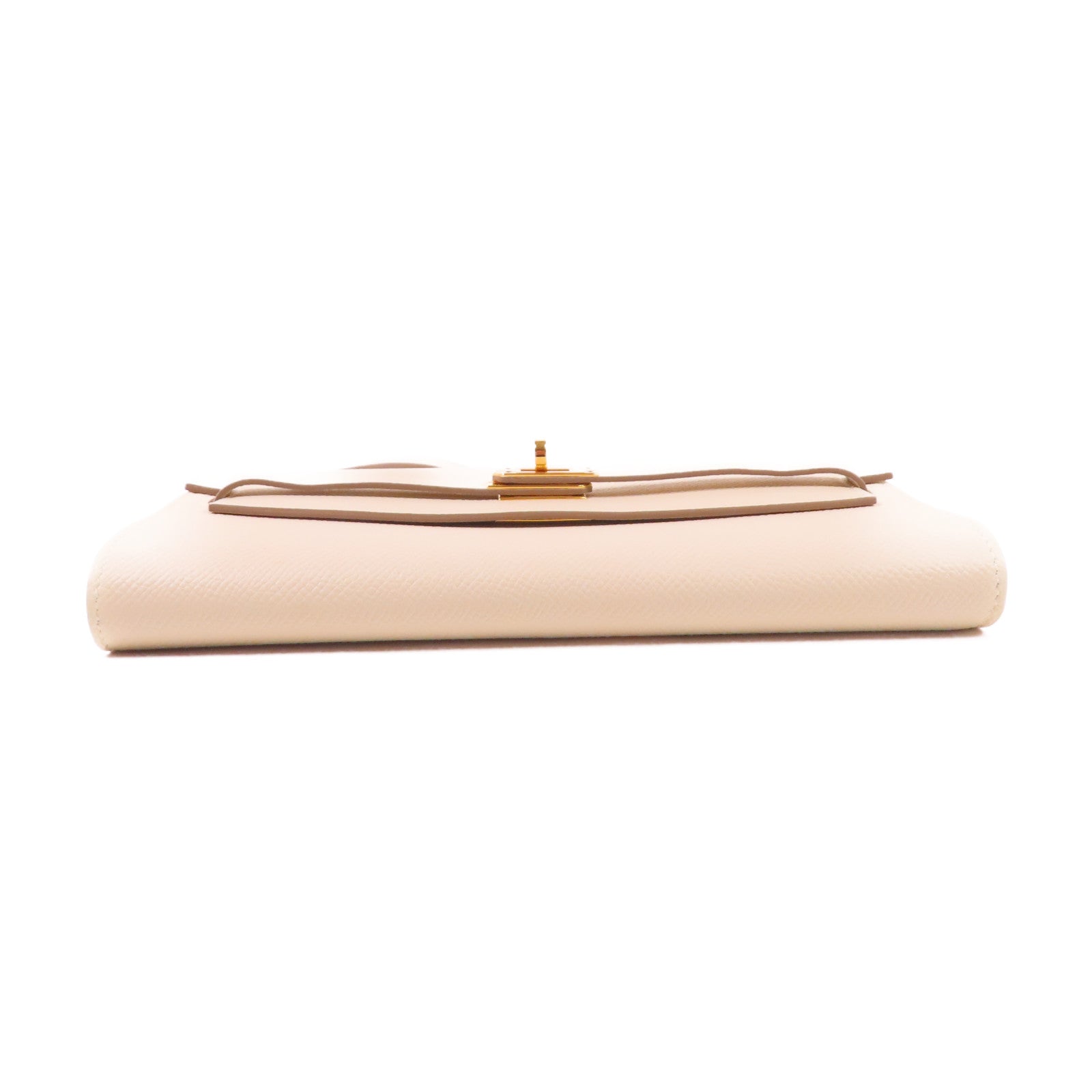 HERMES Epsom皮革Kelly To Go金扣肩背袋Craie