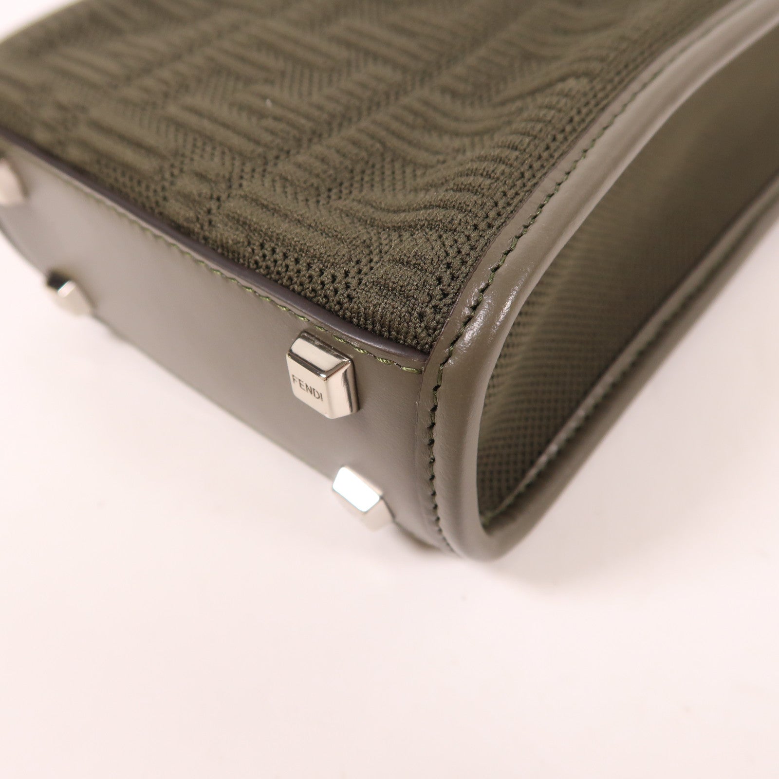 FENDI 【激減優惠】針織布料Sunshin銀扣手挽肩背兩用袋