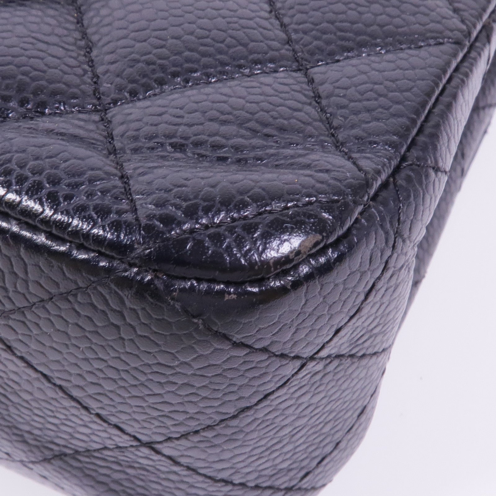 CHANEL 牛皮皮革Classic 25銀扣鏈帶肩背袋