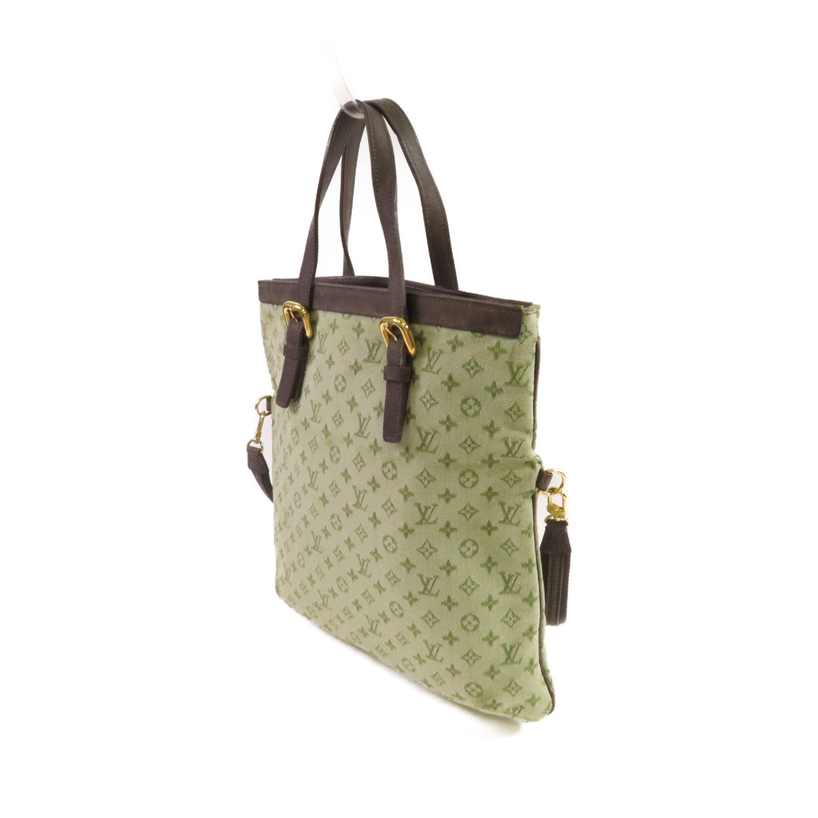 LOUIS VUITTON Monogram Mini Francoise 2Way Shoulder Bag金扣手挽肩背兩用袋綠色