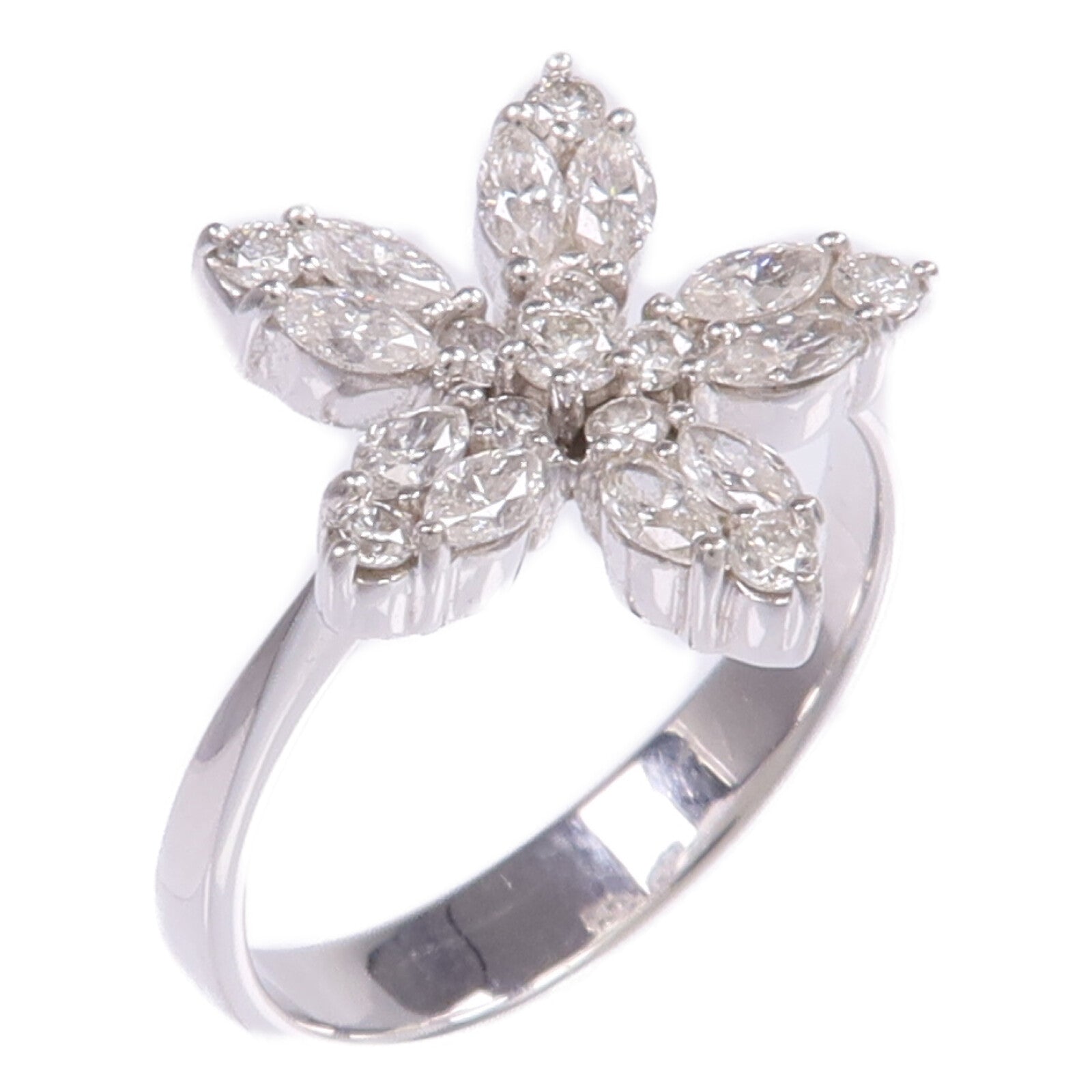 JEWELRY 【激減優惠】18K白金Diamond Ring鑽石戒指US#7.75