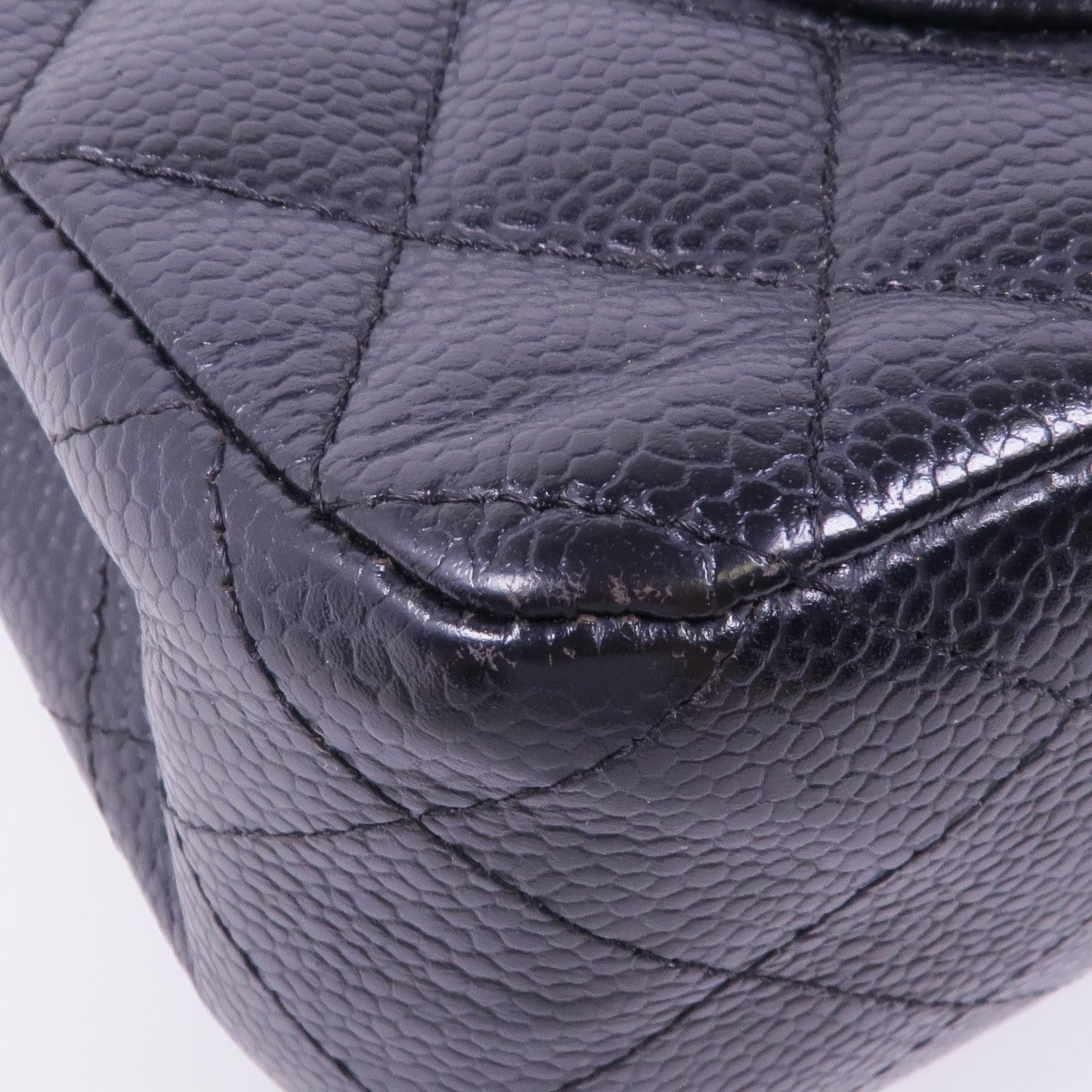 CHANEL 牛皮皮革Classic 25銀扣鏈帶肩背袋