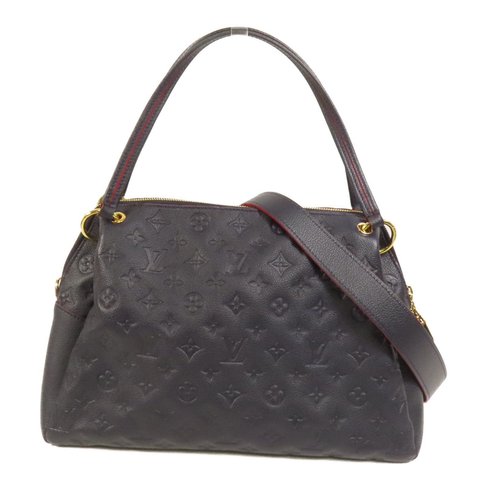 LOUIS VUITTON Monogram Empreinte Ponthieu PM金扣手挽肩背兩用袋
