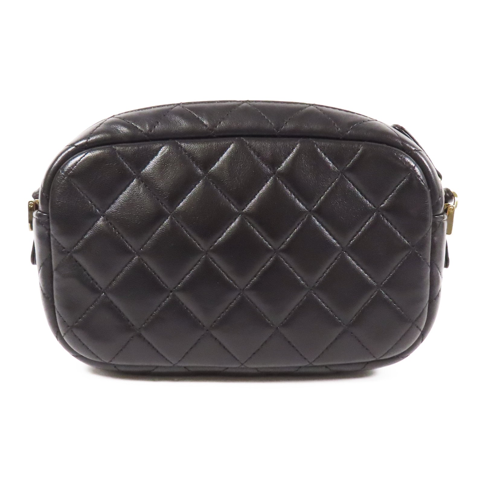 CHANEL 羊皮皮革Chain Shoulder金扣鏈帶肩背袋
