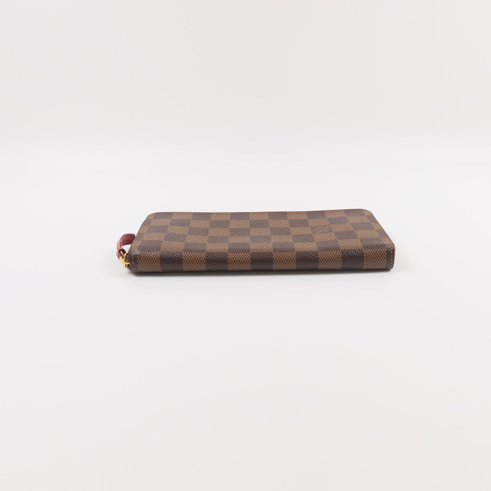 LOUIS VUITTON Damier Clemence Wallet金扣長錢包