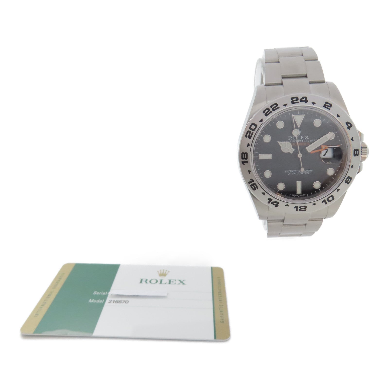 ROLEX Explorer II不鏽鋼手錶自動機芯黑色